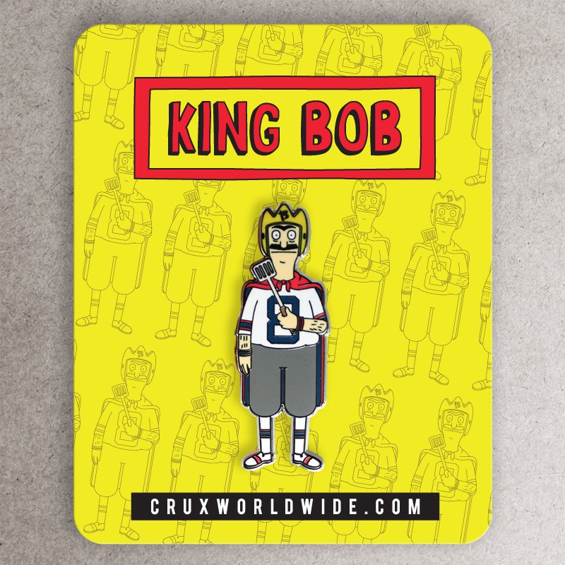 KING BOB HARD ENAMEL PIN — CRUX
