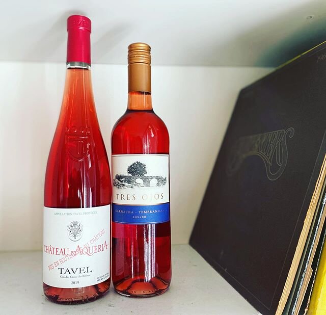 Todays bottles from: Tavel (France) and Calatayud (Spain). Note both are darker than the typical ros&eacute; found in Provence.  This leads to more cherry notes. Learn more about the diversity of ros&eacute; in this months issue if Hawaii Beverage Gu