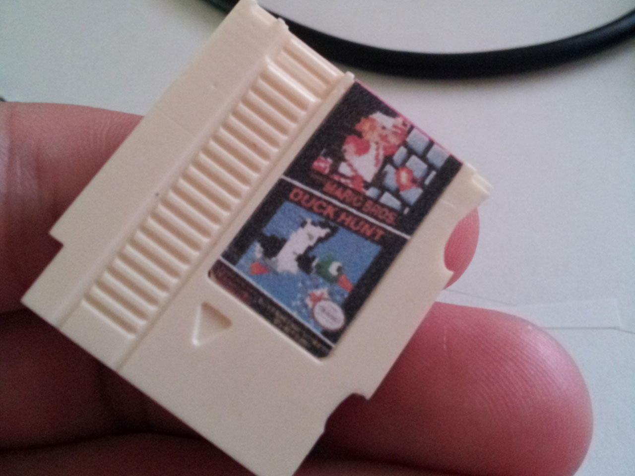 First cast with test label