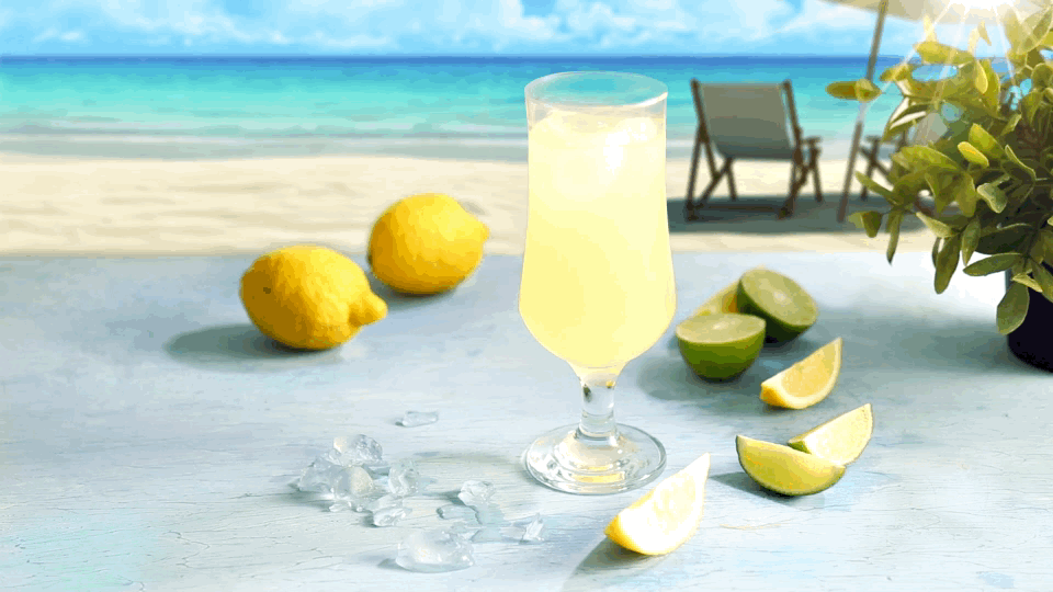 Sahilde buz gibi limonata