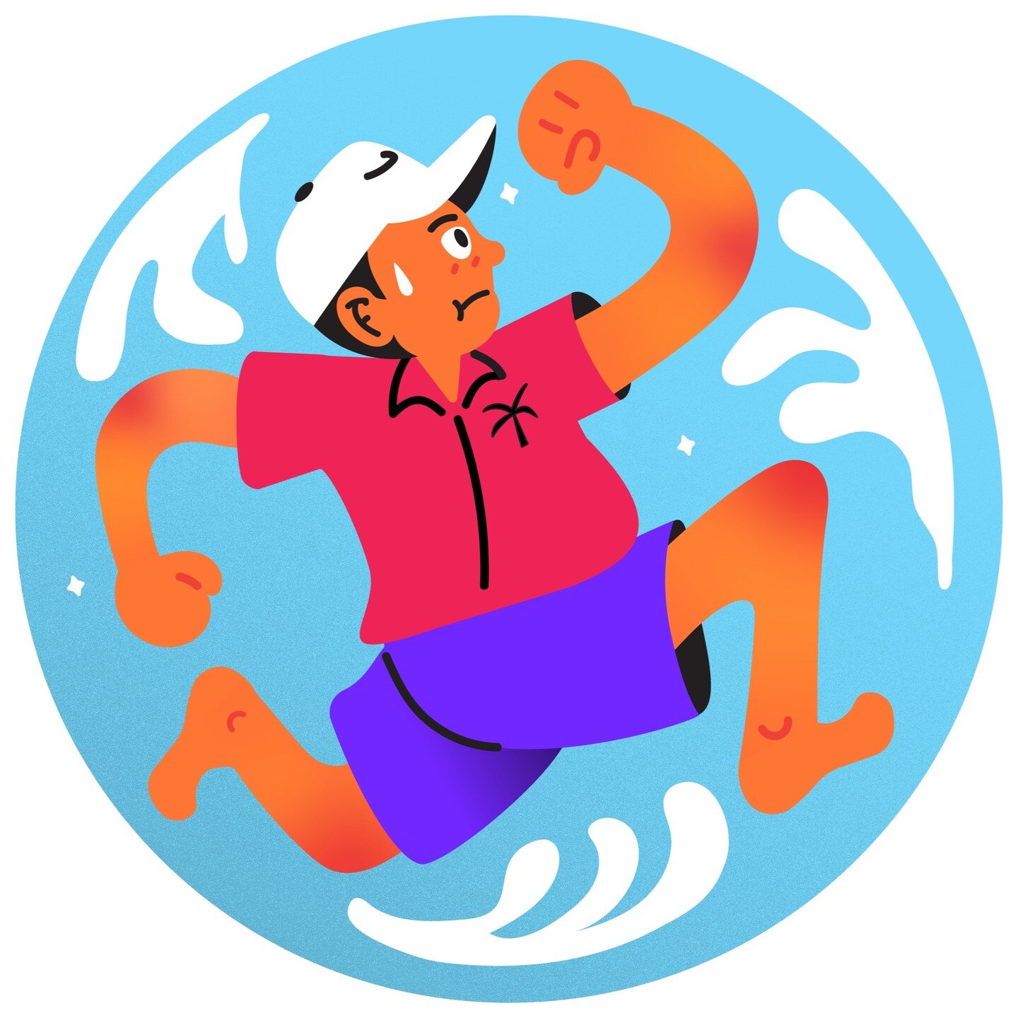 New profile illustration has been updated. 
Keep your chin up. 
Keep going!🏃🏻&zwj;♂️🏃🏻&zwj;♀️

#motiongraphics 
#illustrationartists 
#buckuback