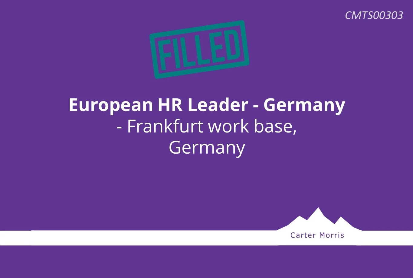 European HR Leader - Germany - Frankfurt work base, Germany