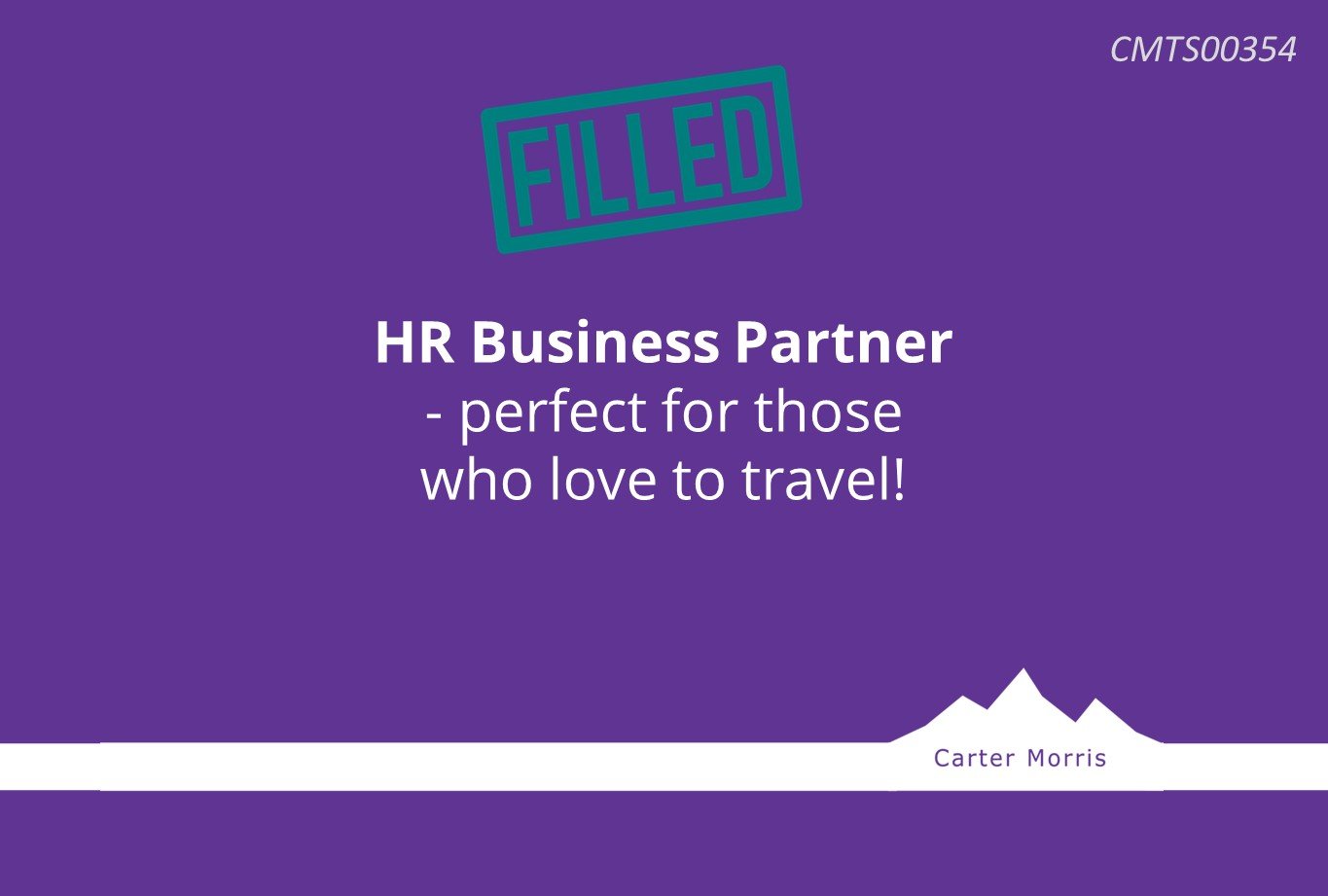 HR Business Partner - perfect for those who love to travel!