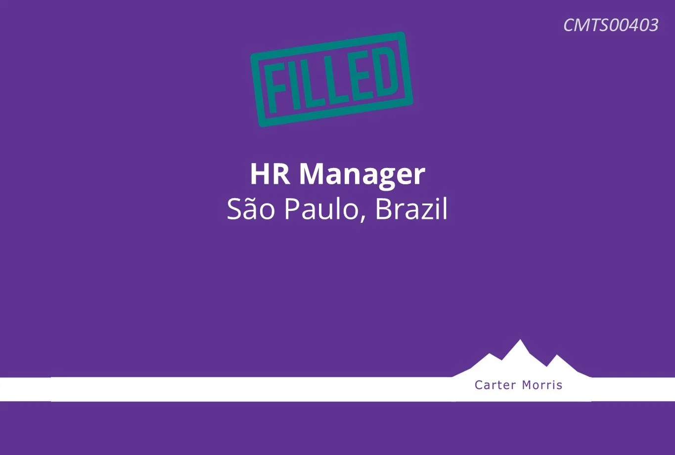 HR Manager - São Paulo, Brazil
