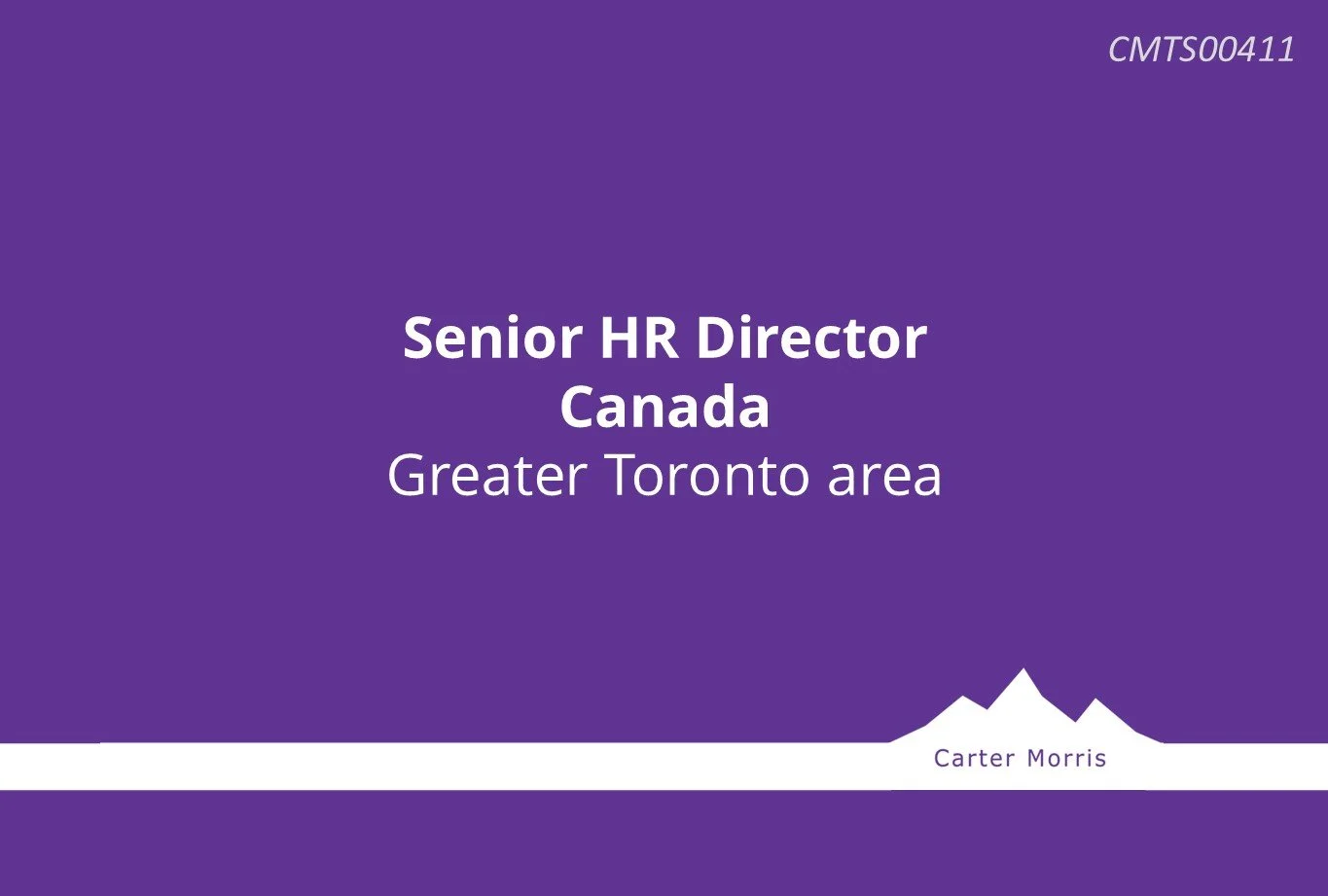 Senior HR Director - Canada