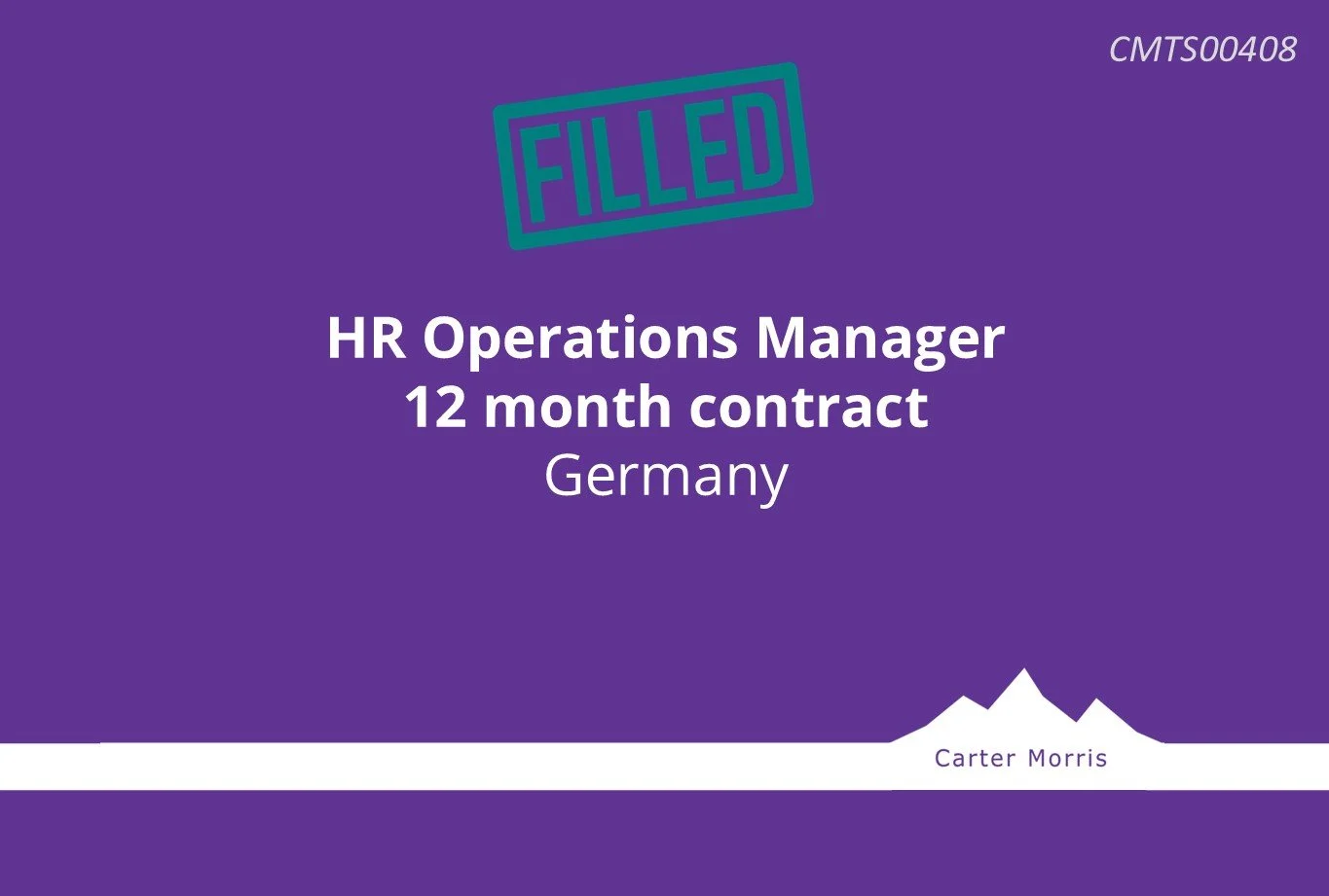 HR Operations Manager - Germany
