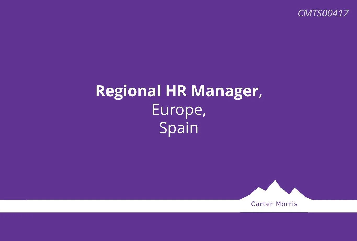 Regional HR Manager - Europe, Spain