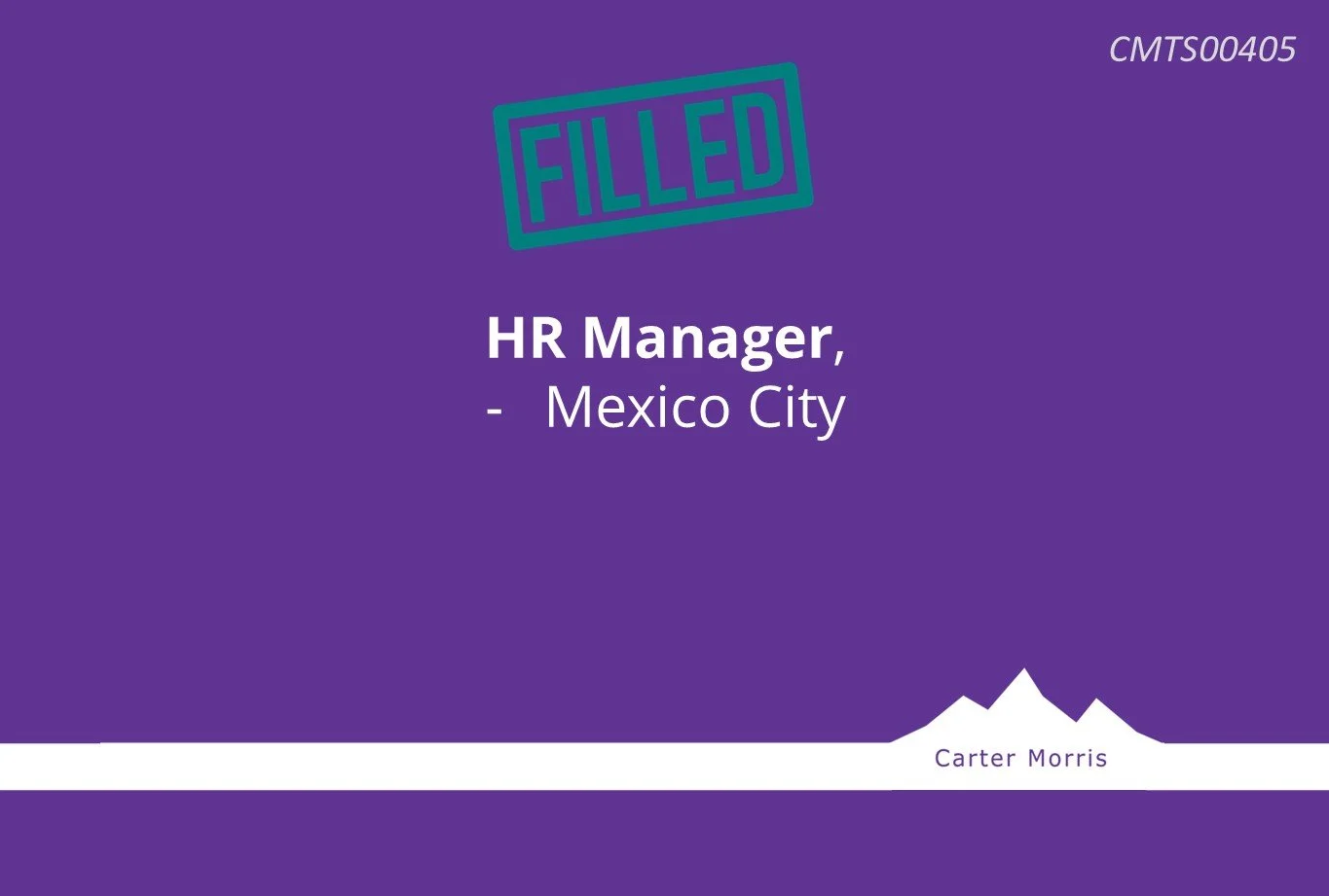 HR Manager – Mexico City