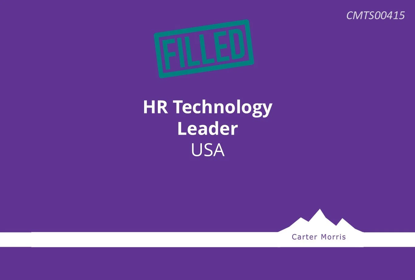 HR Technology Leader - role pending