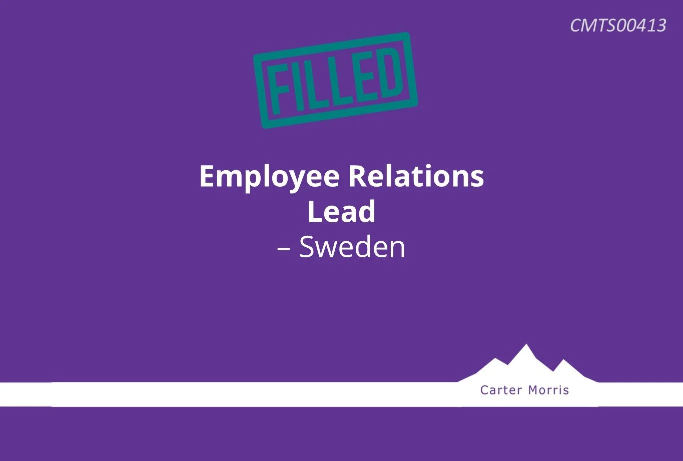 Employee Relations Lead - Sweden