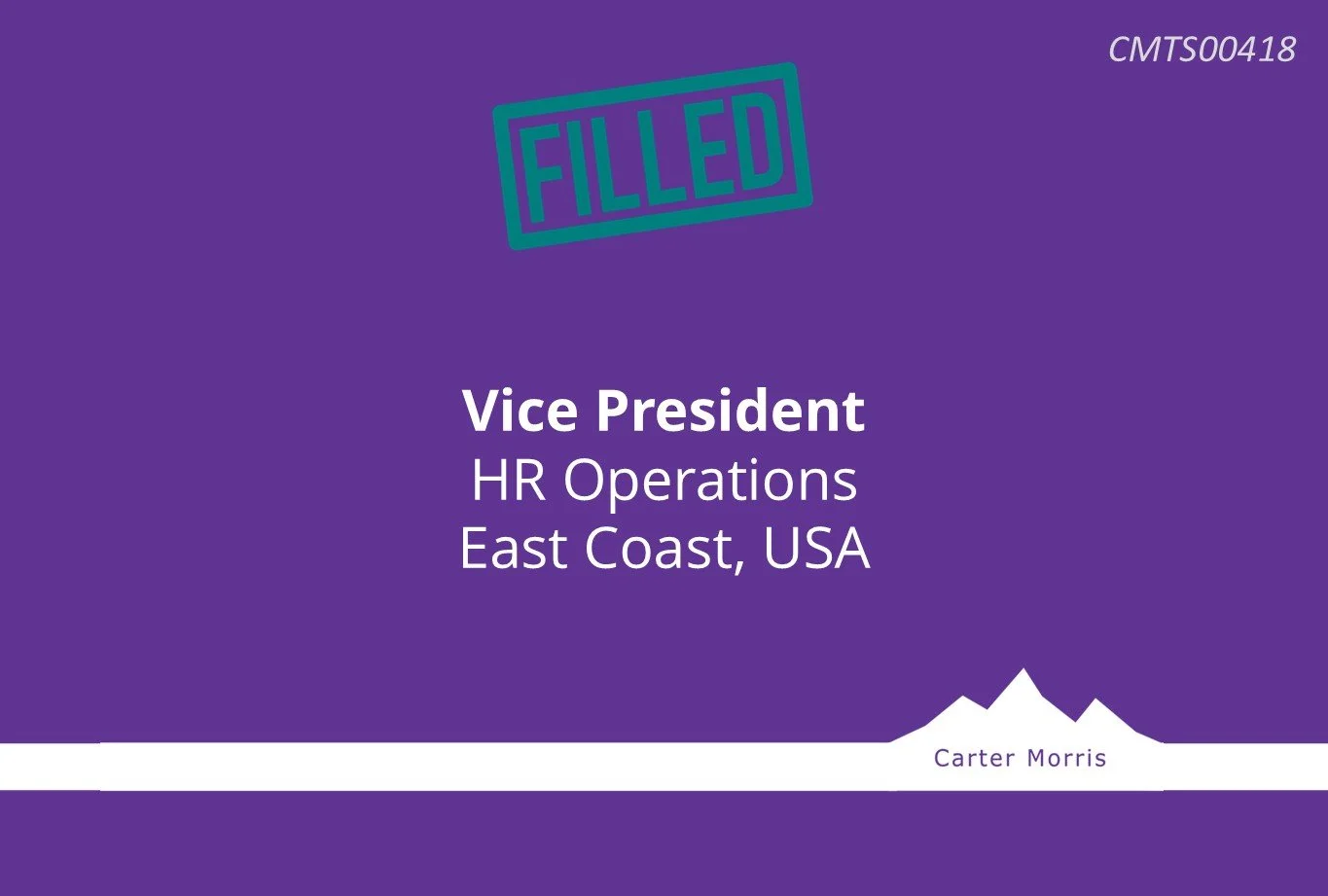 Vice President, HR Operations - East Coast, USA