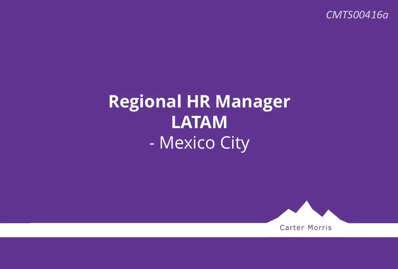 Regional HR Manager - LATAM - Mexico City