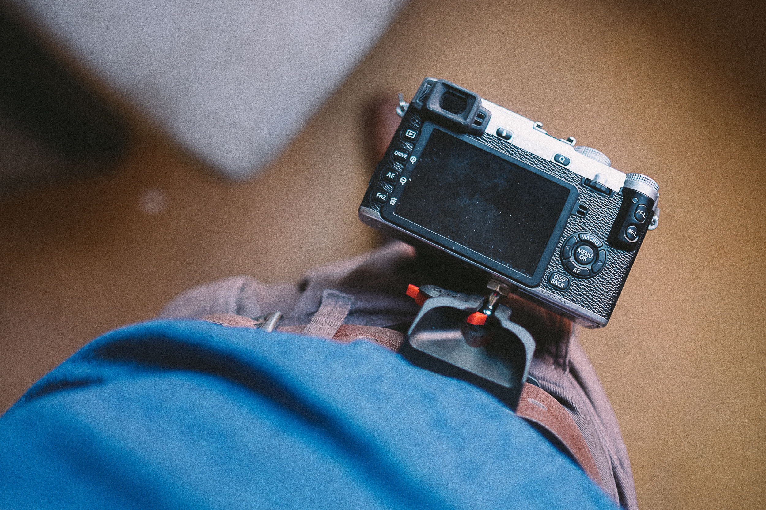 My XE-2 secured on my waist ready to use, it feels safe and out of the way while being a second a way from in my hand and shooting.