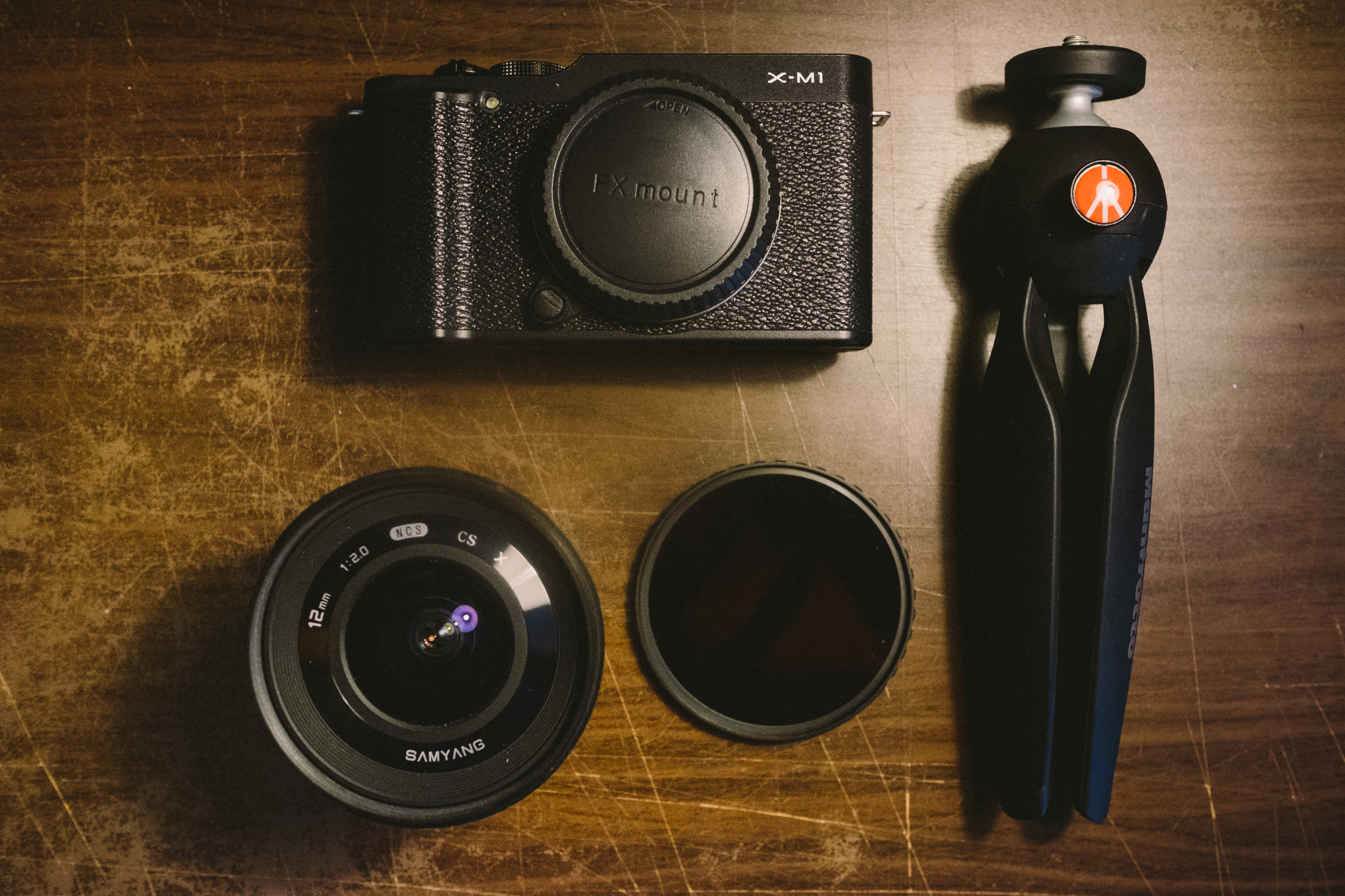 Fuji X-M1 + Samyang 12mm + 10 Stop ND + Pixi