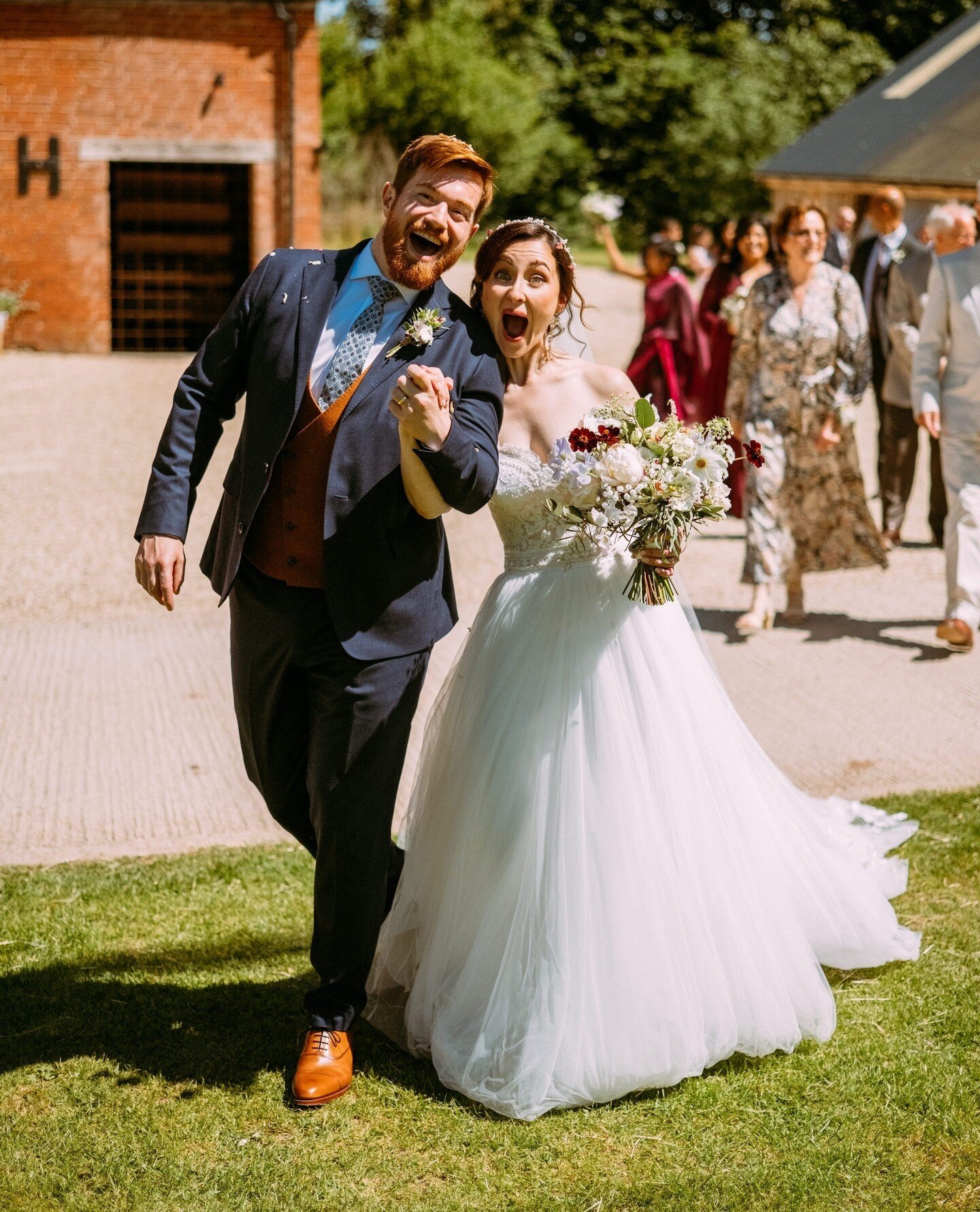 🔥 That Just-Married feeling @the_haybarn_hereford⁠
⁠
If you're looking for a wedding photographer or videographer for 2023 then please get in touch, dates are starting to fill up fast for next summer!⁠
⁠
👉️ www.colinnichollsphotography.com⁠
⁠
#here