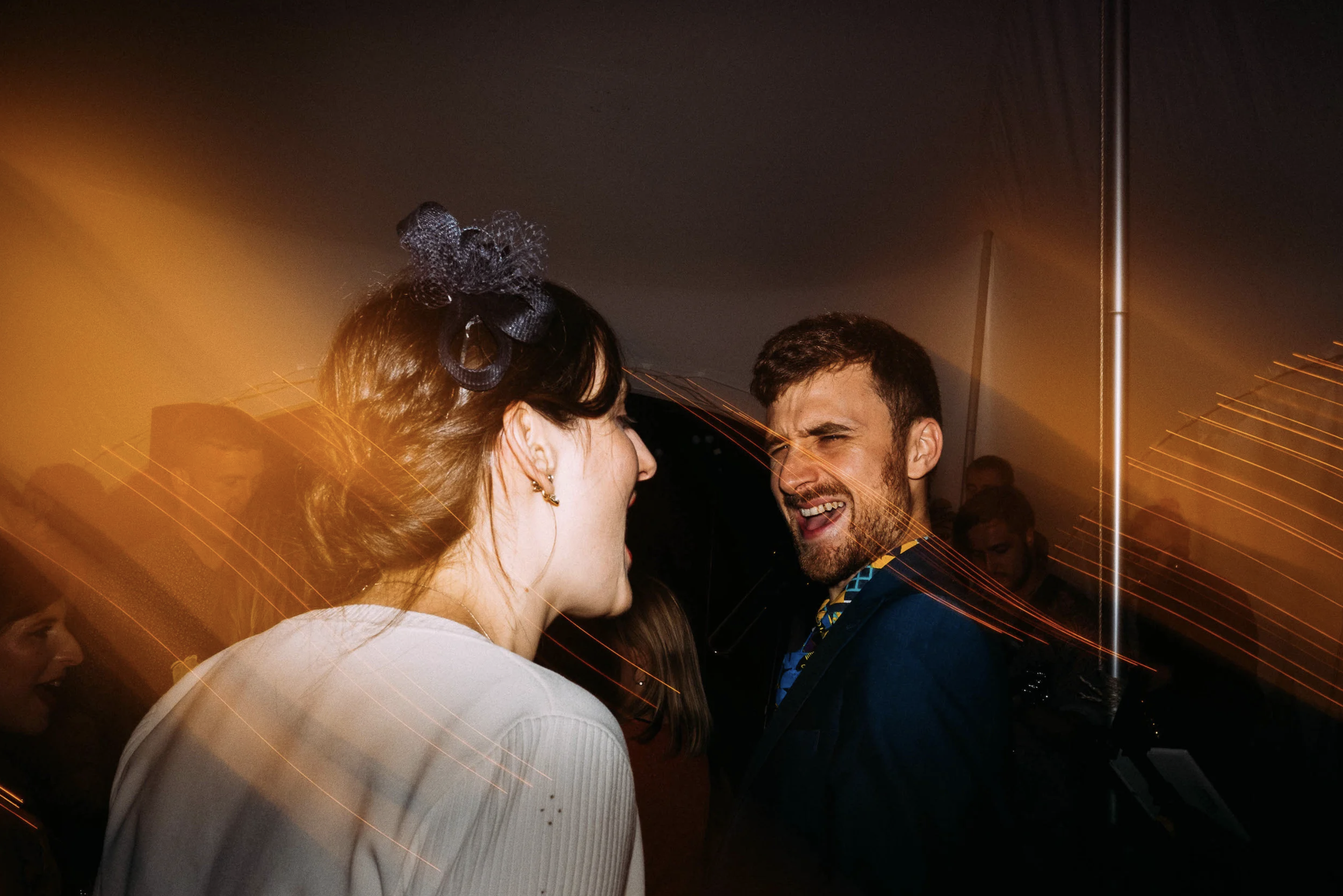 Two people on a dance floor