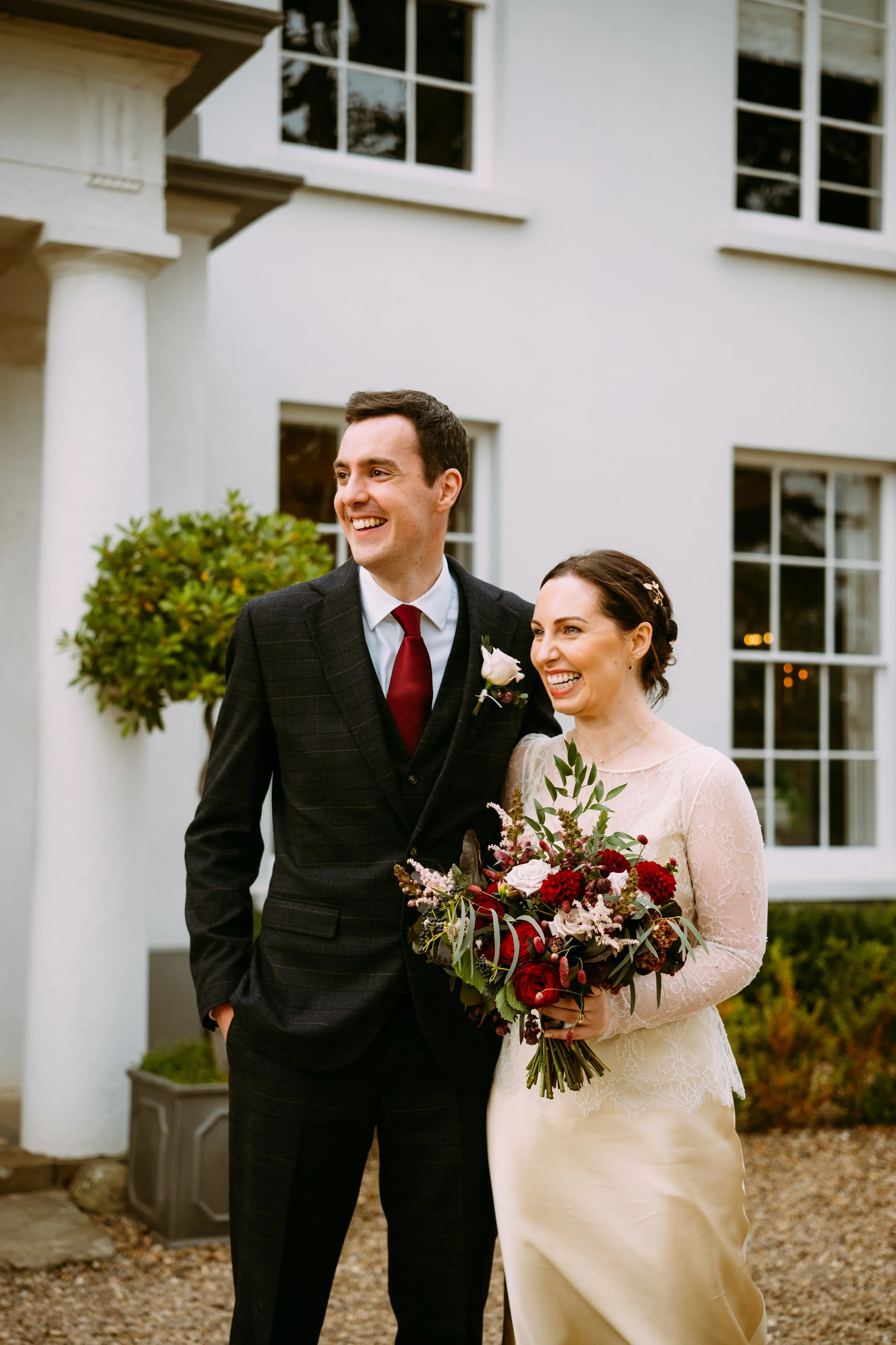 Bride and groom portrait