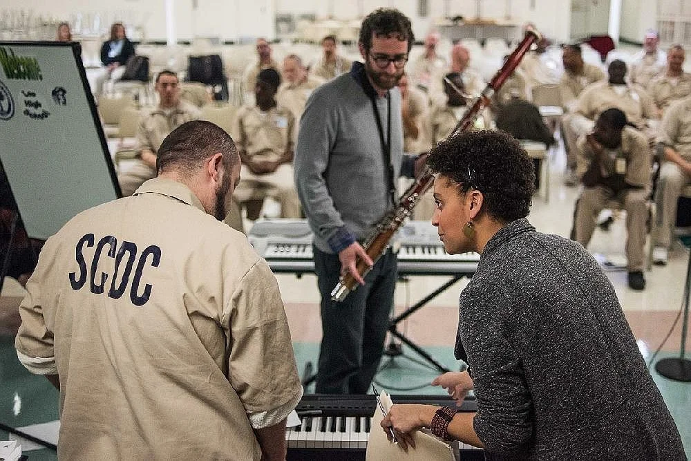 Decoda songwriting residency at Lee Correctional Institution: Lincoln Portrait 