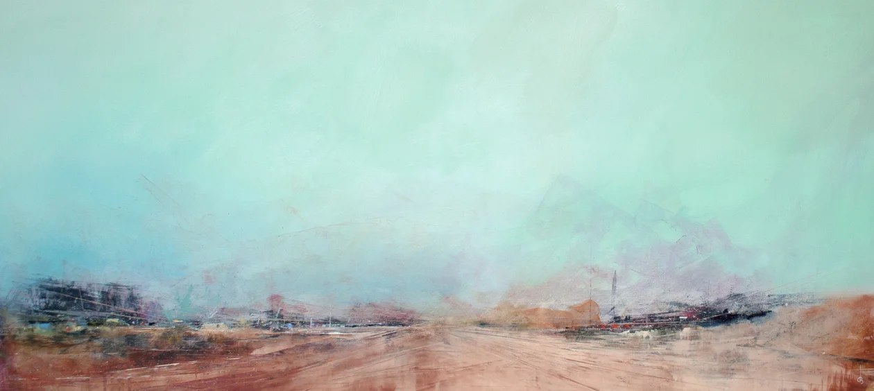 Lapse #2 / 23 x 50 / Oil on Panel