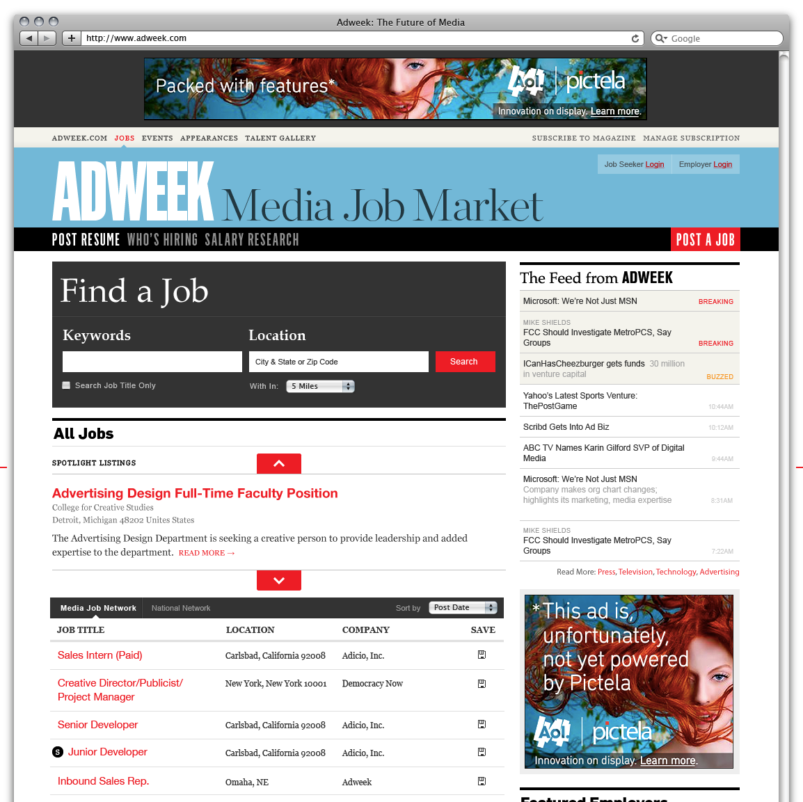 Adweek Job Market