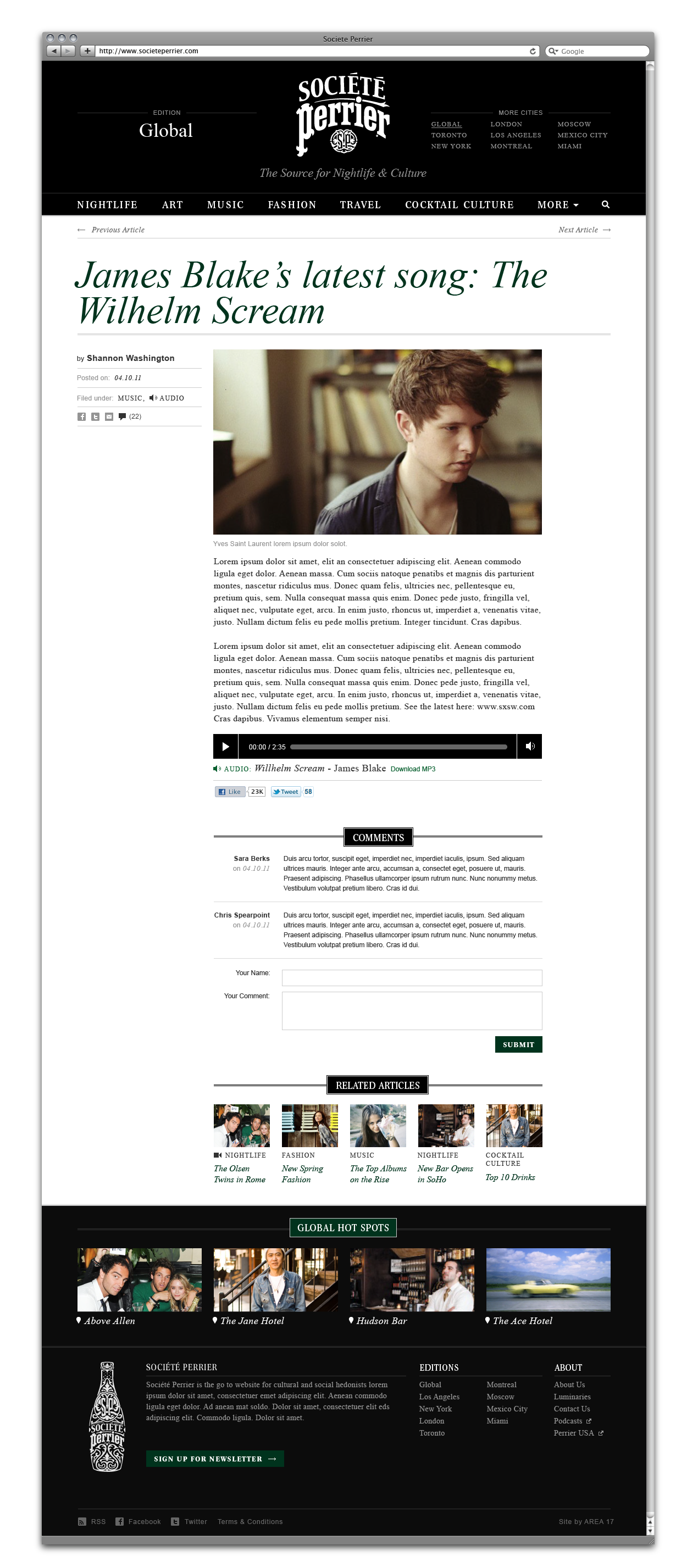 Music Detail Page