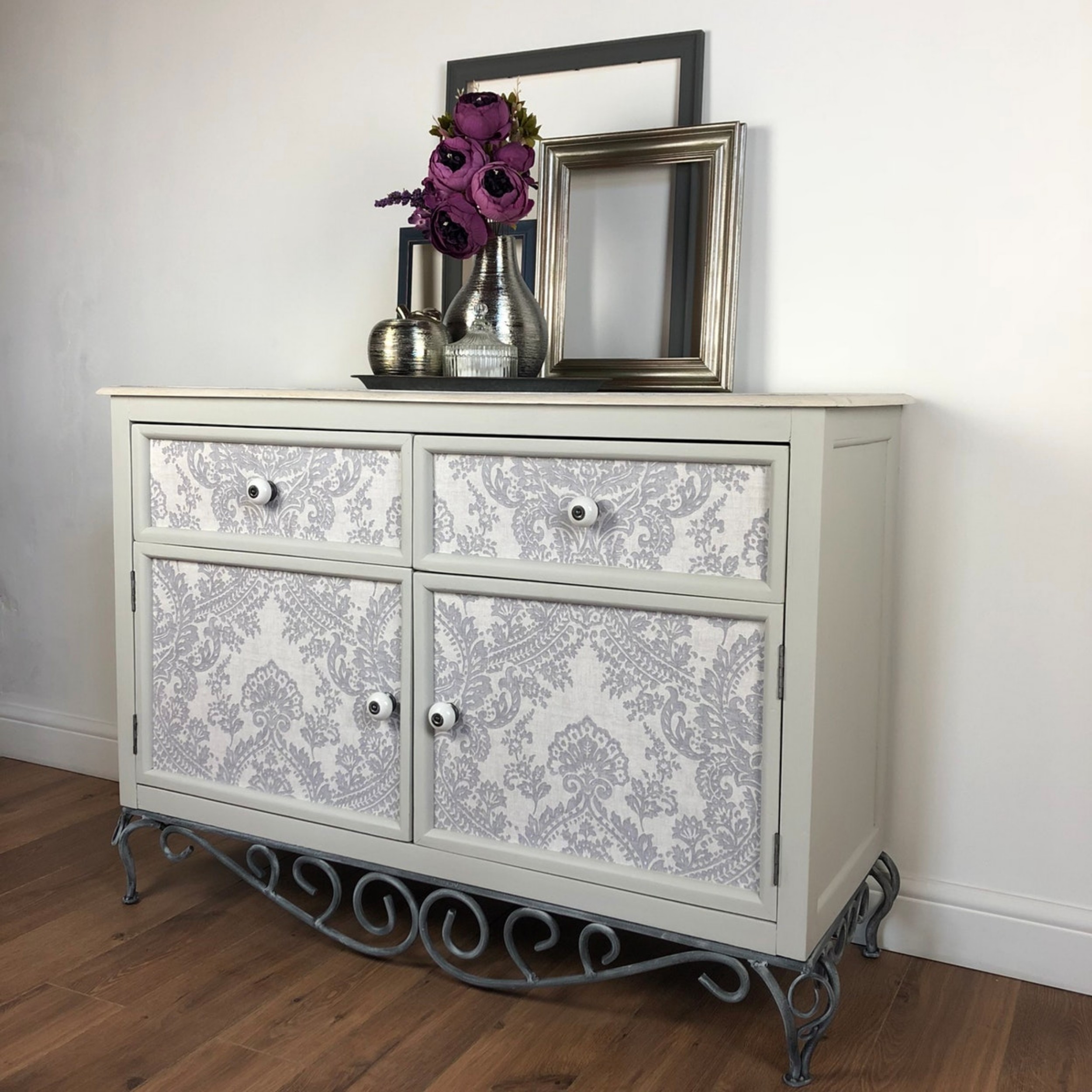 **SOLD** 'Lady Grey' French Farmhouse Sideboard/Linen Cupboard | Claire ...