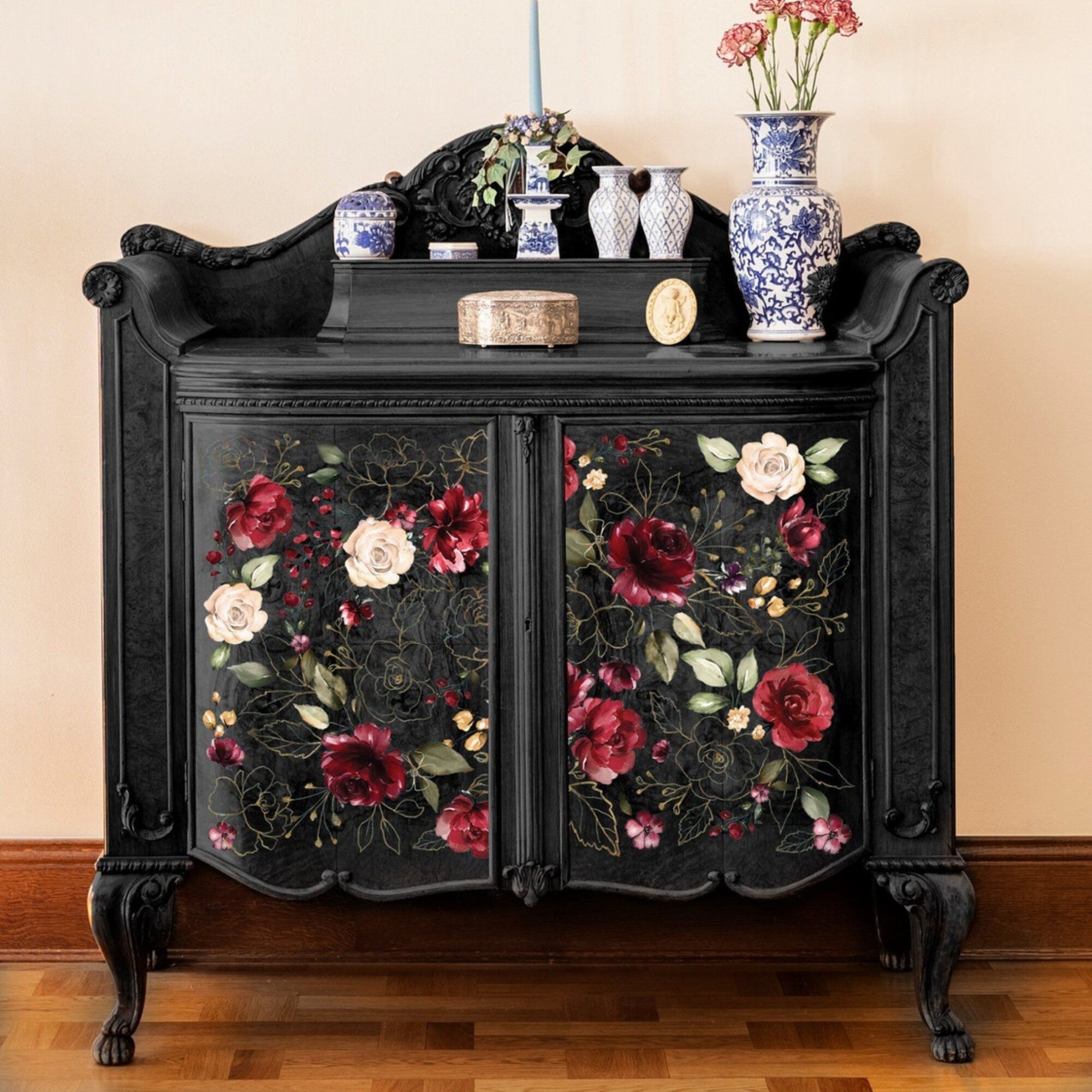 Re-design by Prima Floral Collection Decor Furniture Transfer 24" x 34"