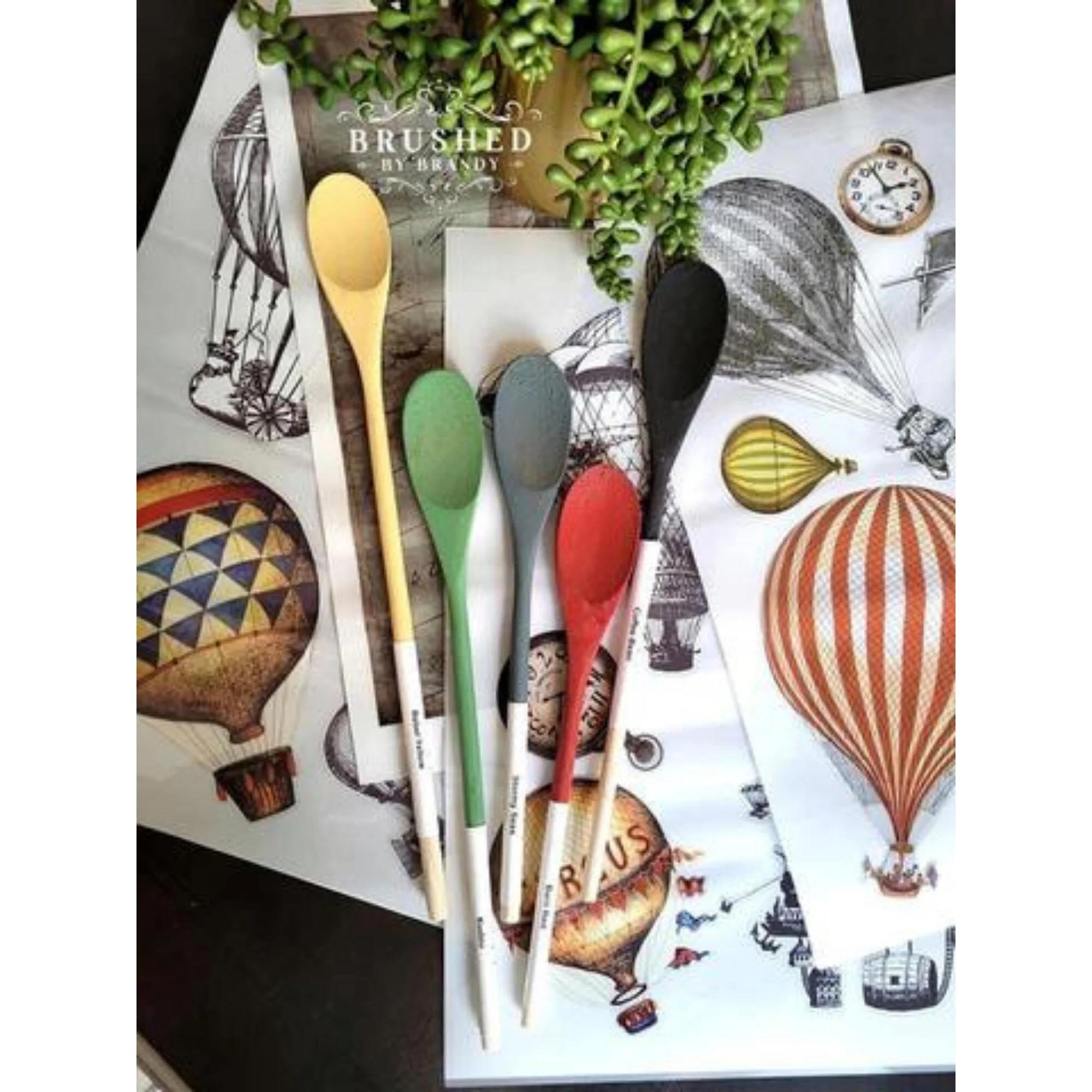 Hot Air Balloons & Clocks Transfer Belles and Whistles 24" x 32" (4