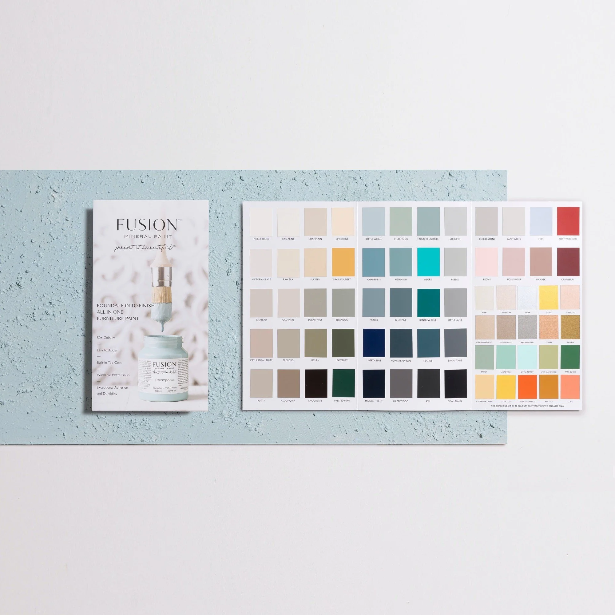 TrueToColour Painted Colour Chart Fusion™ Mineral Paint Free P&P