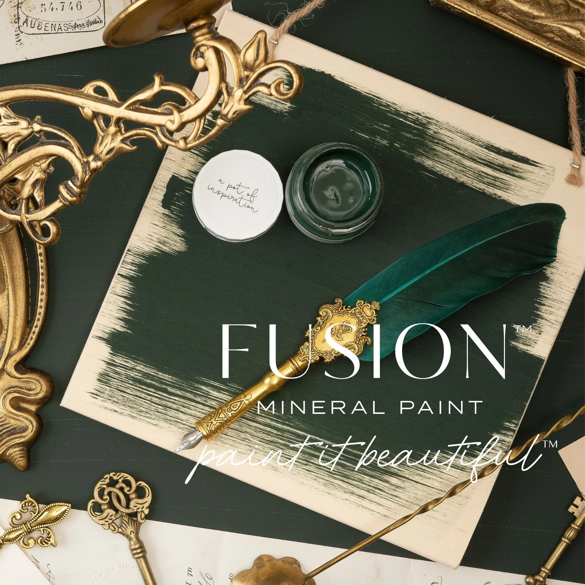 Manor Green Fusion™ Mineral Paint 37ml, 500ml Claire's CraftHouse