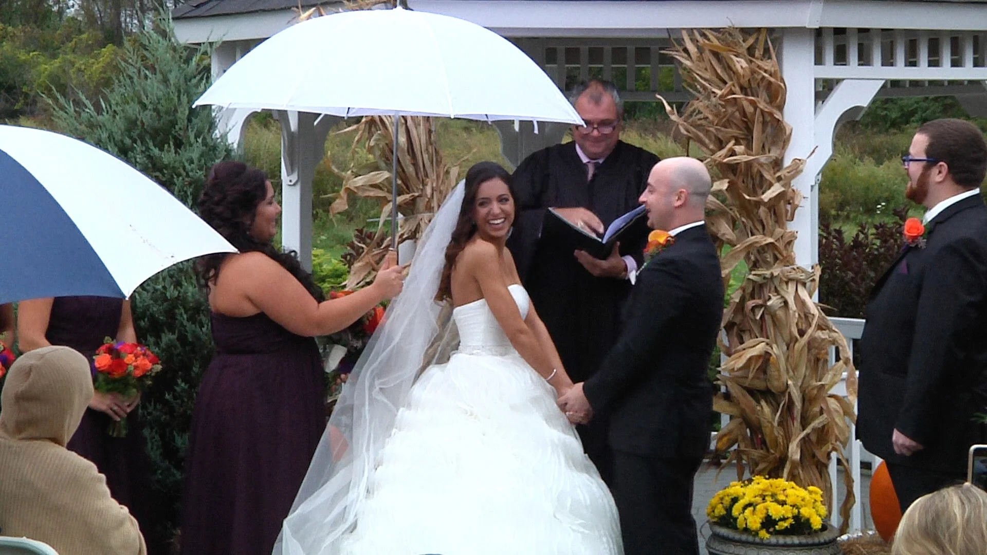 a jpg from their ceremony video... see what I mean!