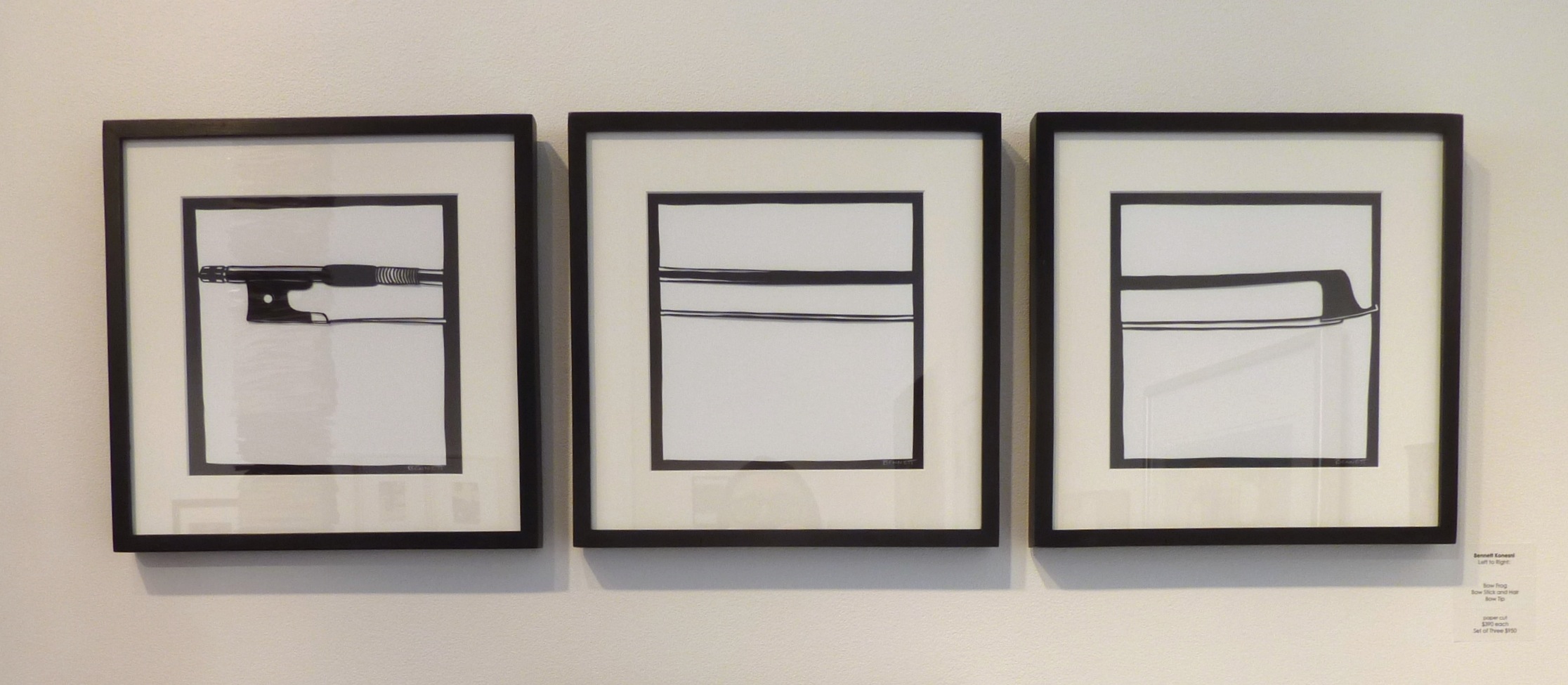 Fiddle Bow Triptych