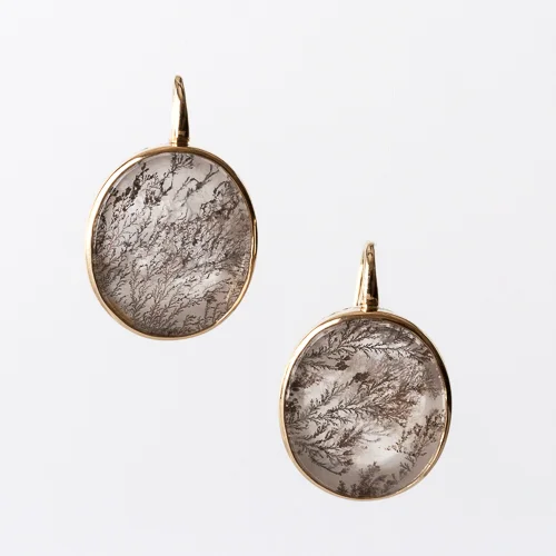 Ray Griffiths Dendridic Agate Earrings-2.jpg