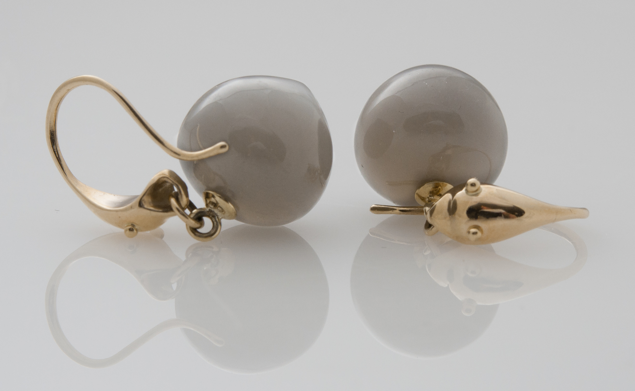 Gladstone cobra moonstone earrings
