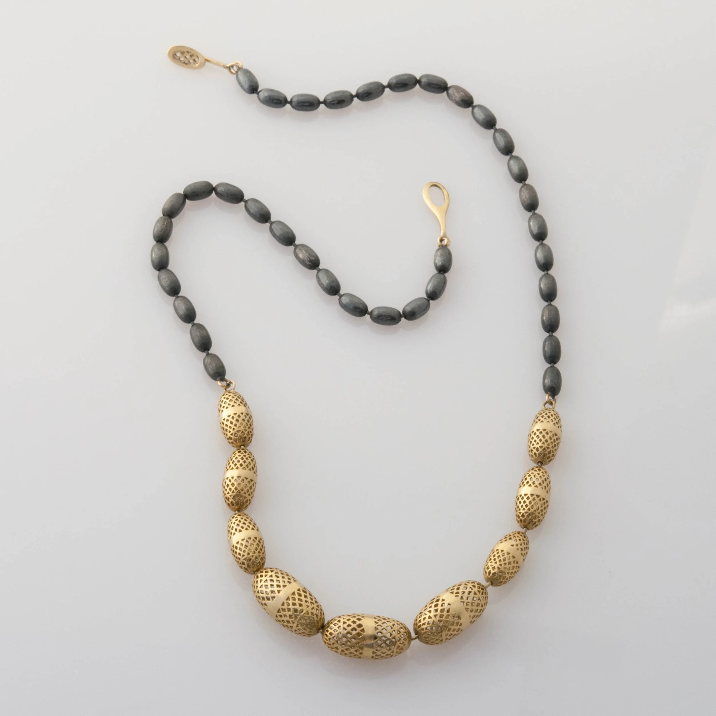 Ray Griffiths crownwork olive chain necklace-1.jpg