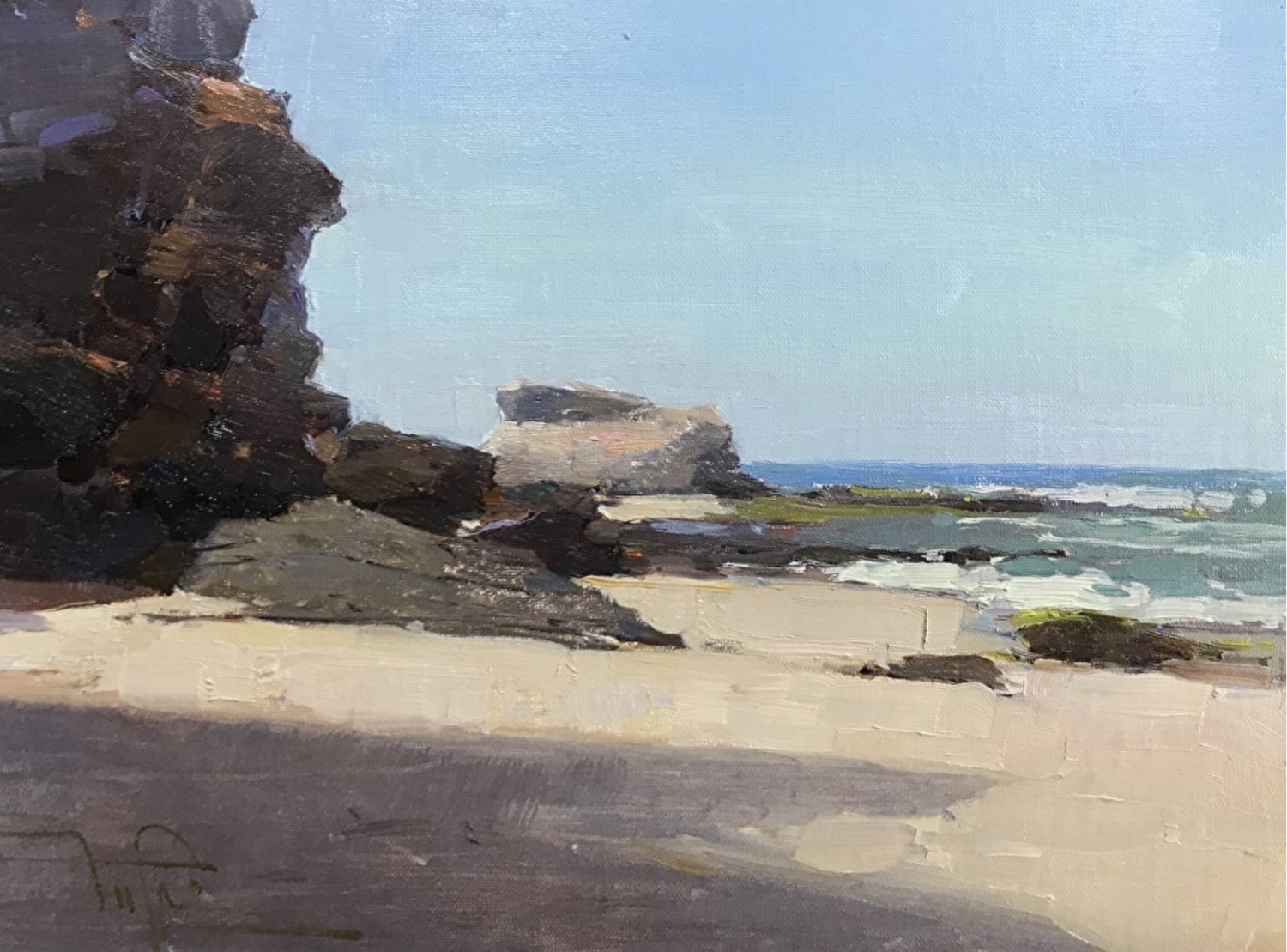 Aliso Point, 2018, oil on canvas, 9" x 12"