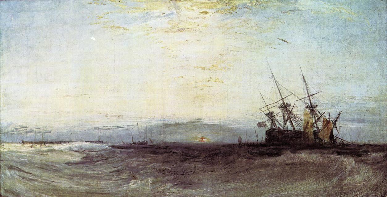 JMW Turner "A Ship Aground" (1828)
