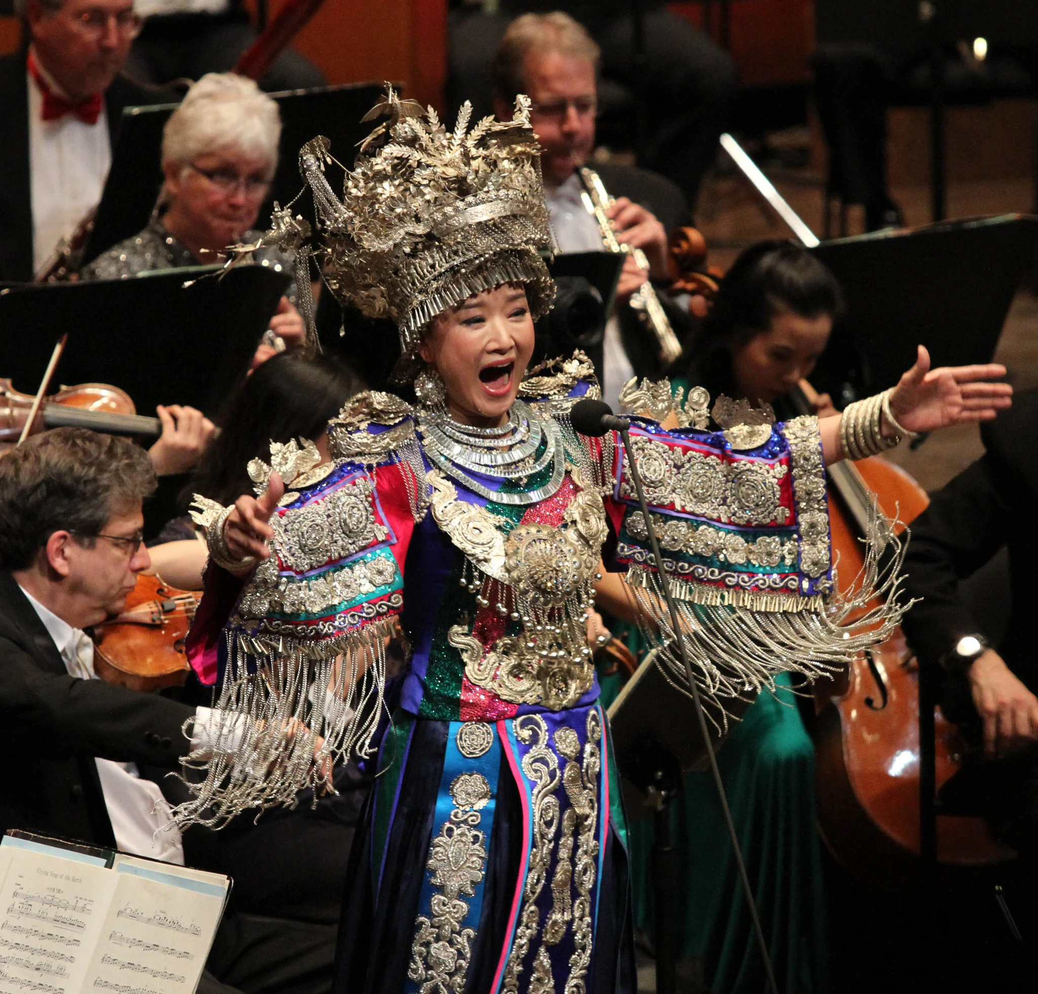 Chinese New Year: I used the Sennheiser 8000 mic on an active stand to capture her voice. I'm especially proud since I endorsed that microphone at its release