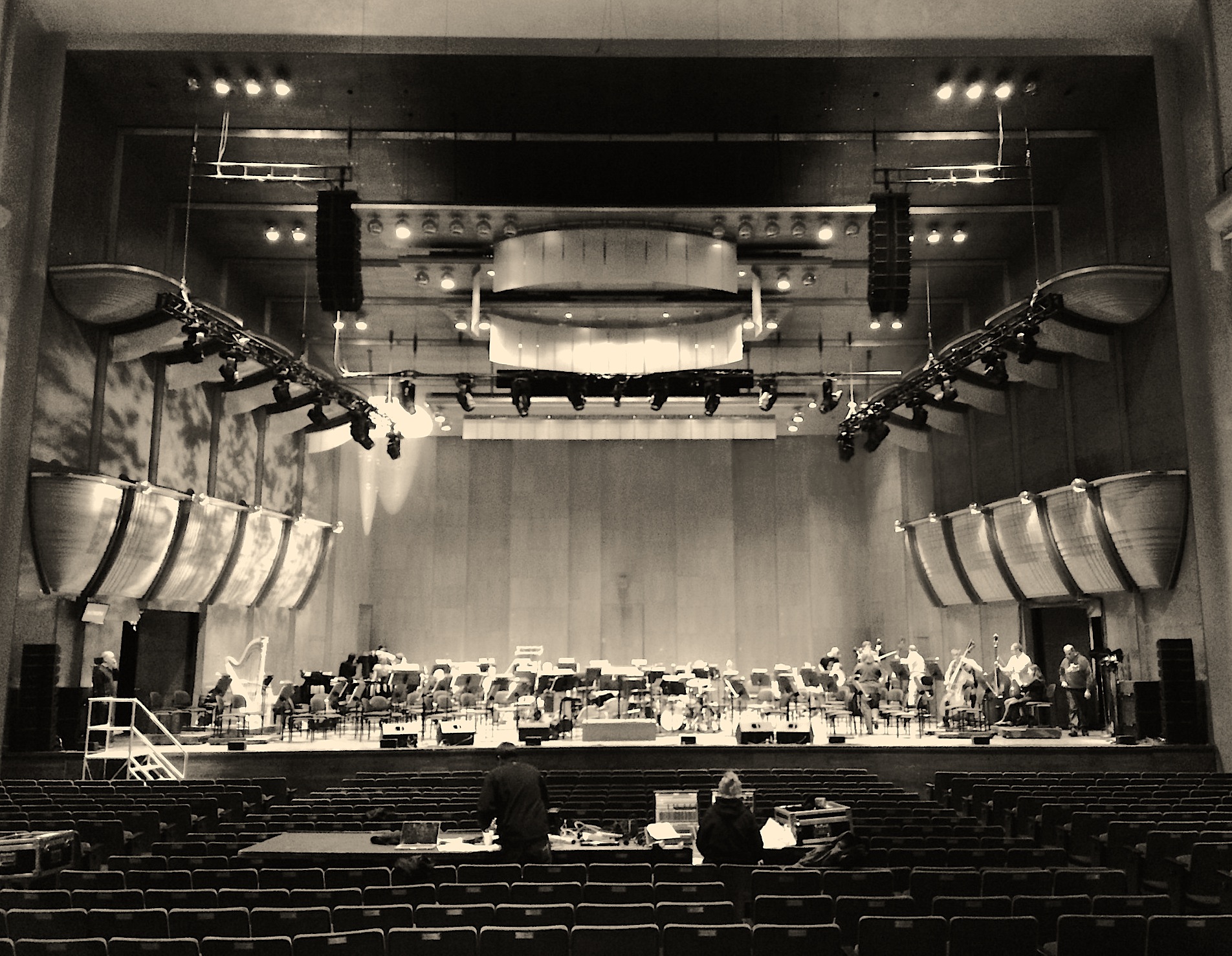 Avery Fisher Hall & tech rehearsal. 