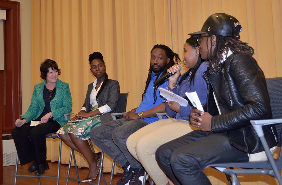 Ballou author M.H. Jordan speaks at We Can Be the Change: Writing Solutions to Violence