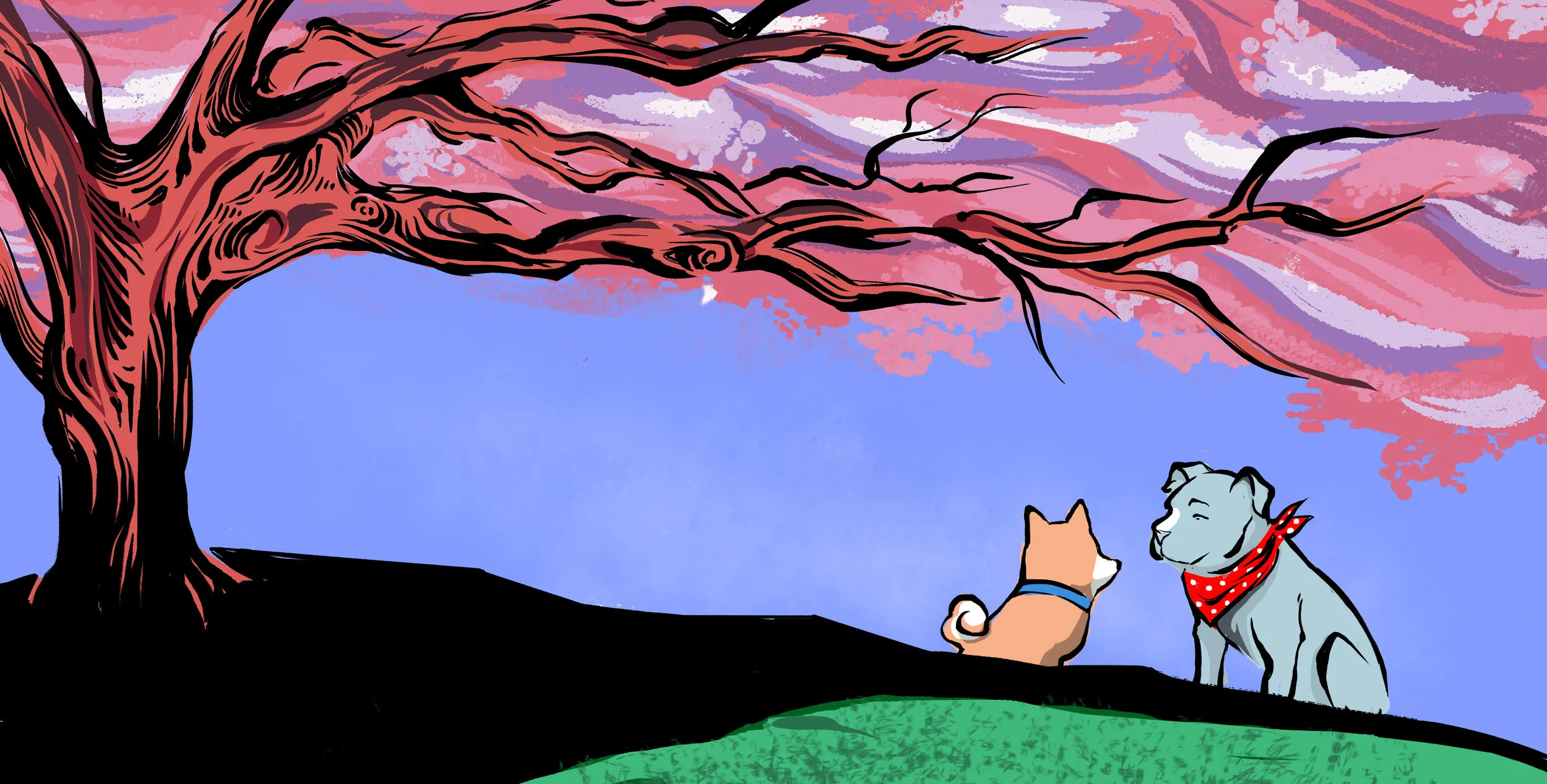 Check out this teaser illustration from “Spanky the Pup: All Dogs Must Go,” art by Evey Cahall, story by Darrin, Abreona, Rochelle, and Temil! "Spanky" is one of four Reach Books set to be released on Nov. 17.