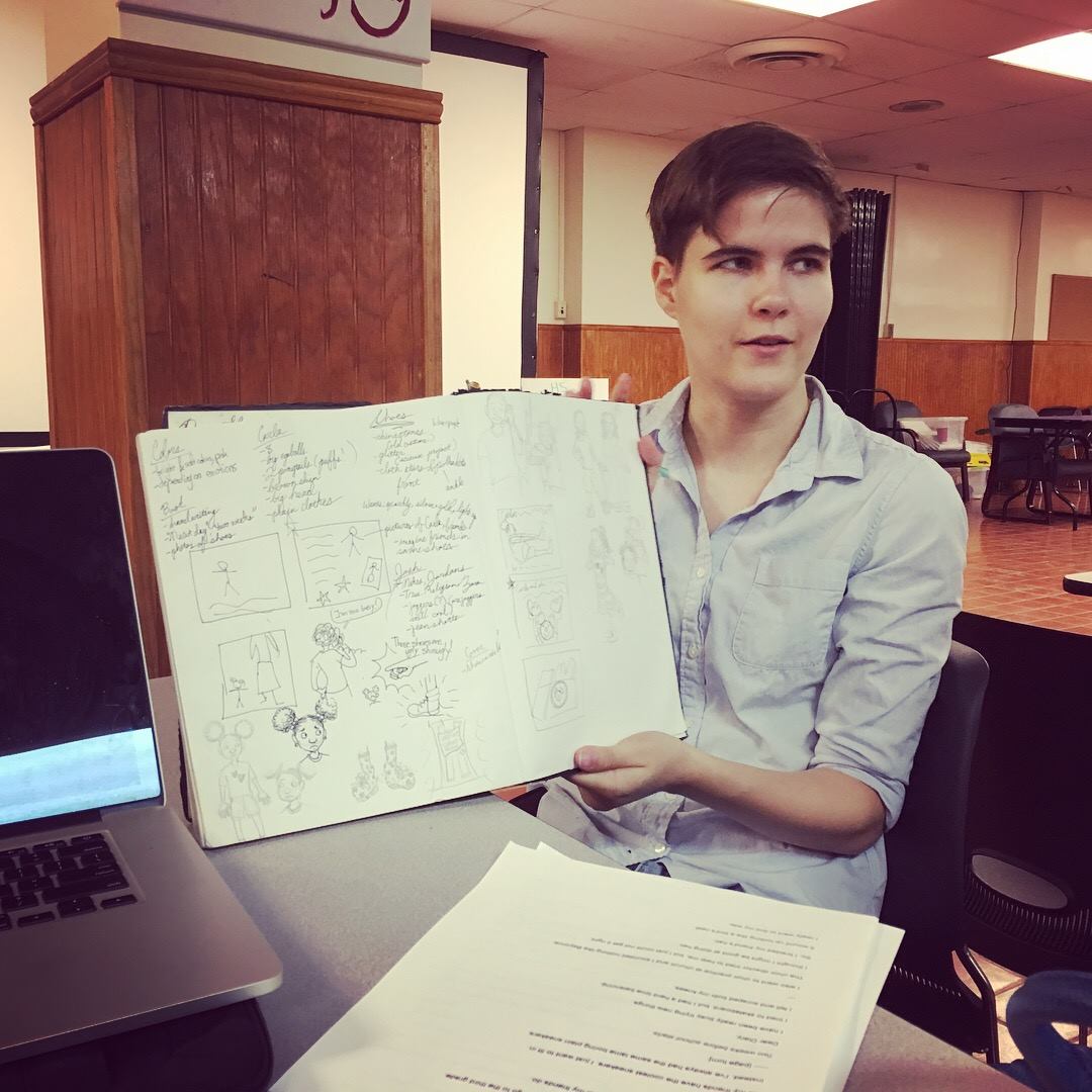Noam collaborates with authors, Kassie, Kairon, and Abreona on upcoming children's book