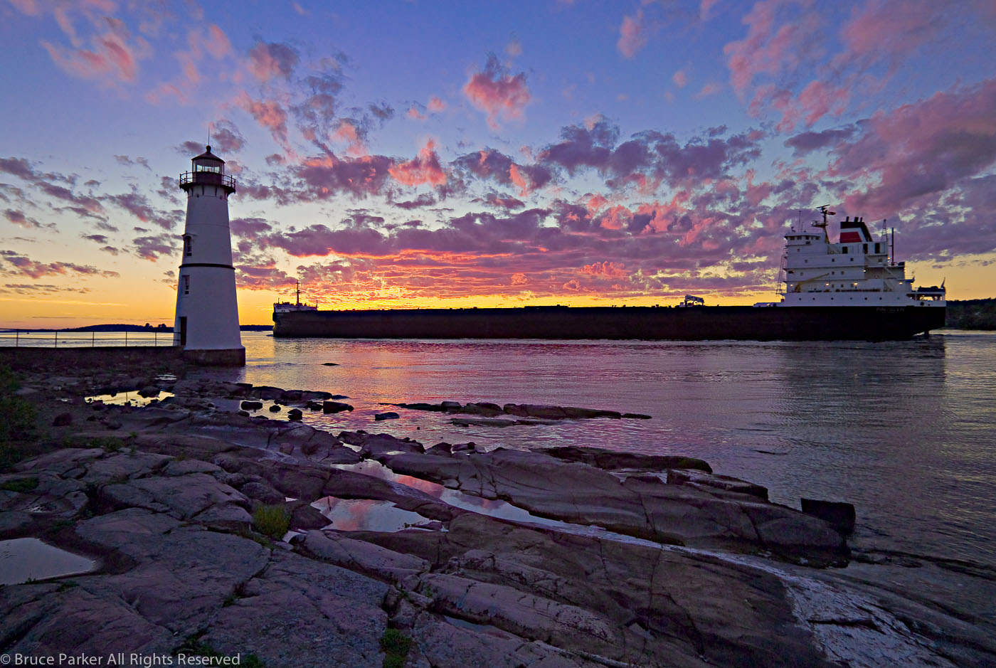 Freieghter at Rock Island