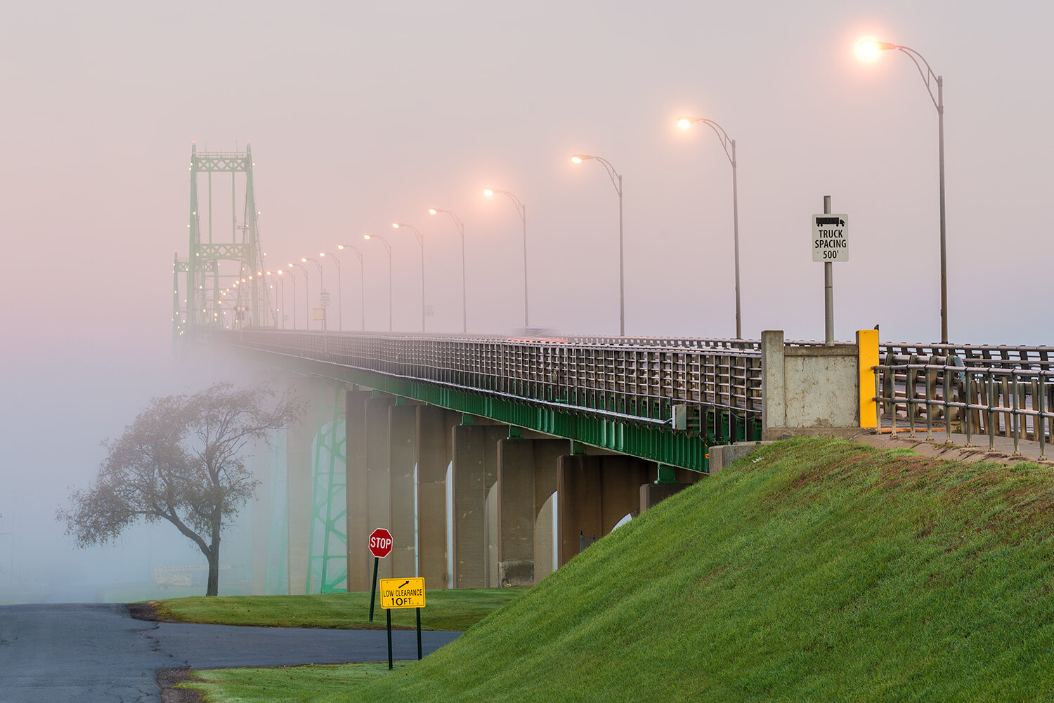 Foggy Morning at the Thousand Islands Bridge