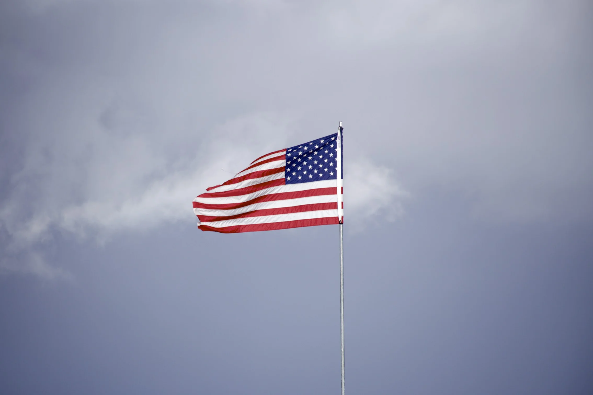 Flag Flying over the Great Salt Lake. 