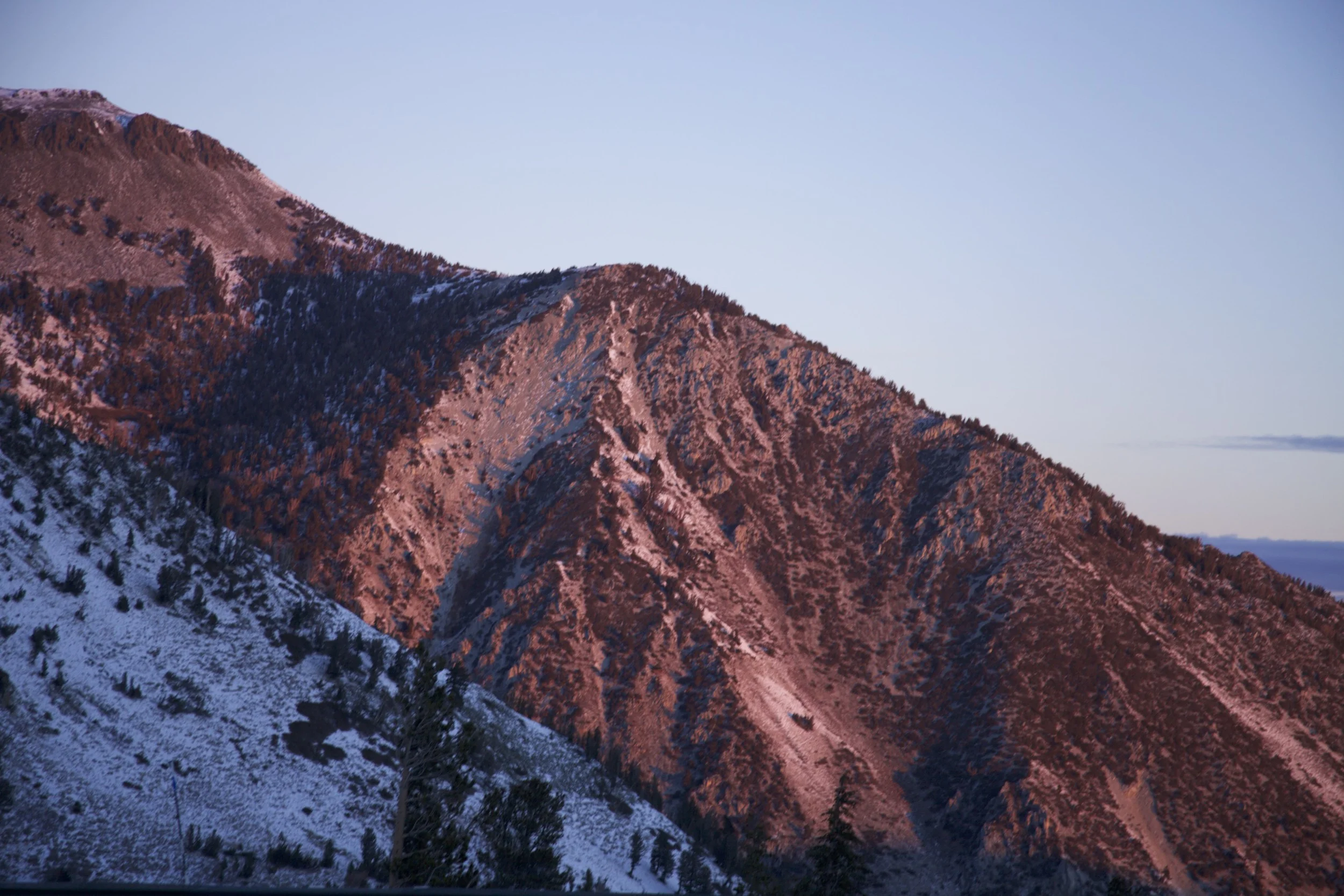 ZERO EDITING! This is how Mount Rose looked at sunrise. So crazy. 