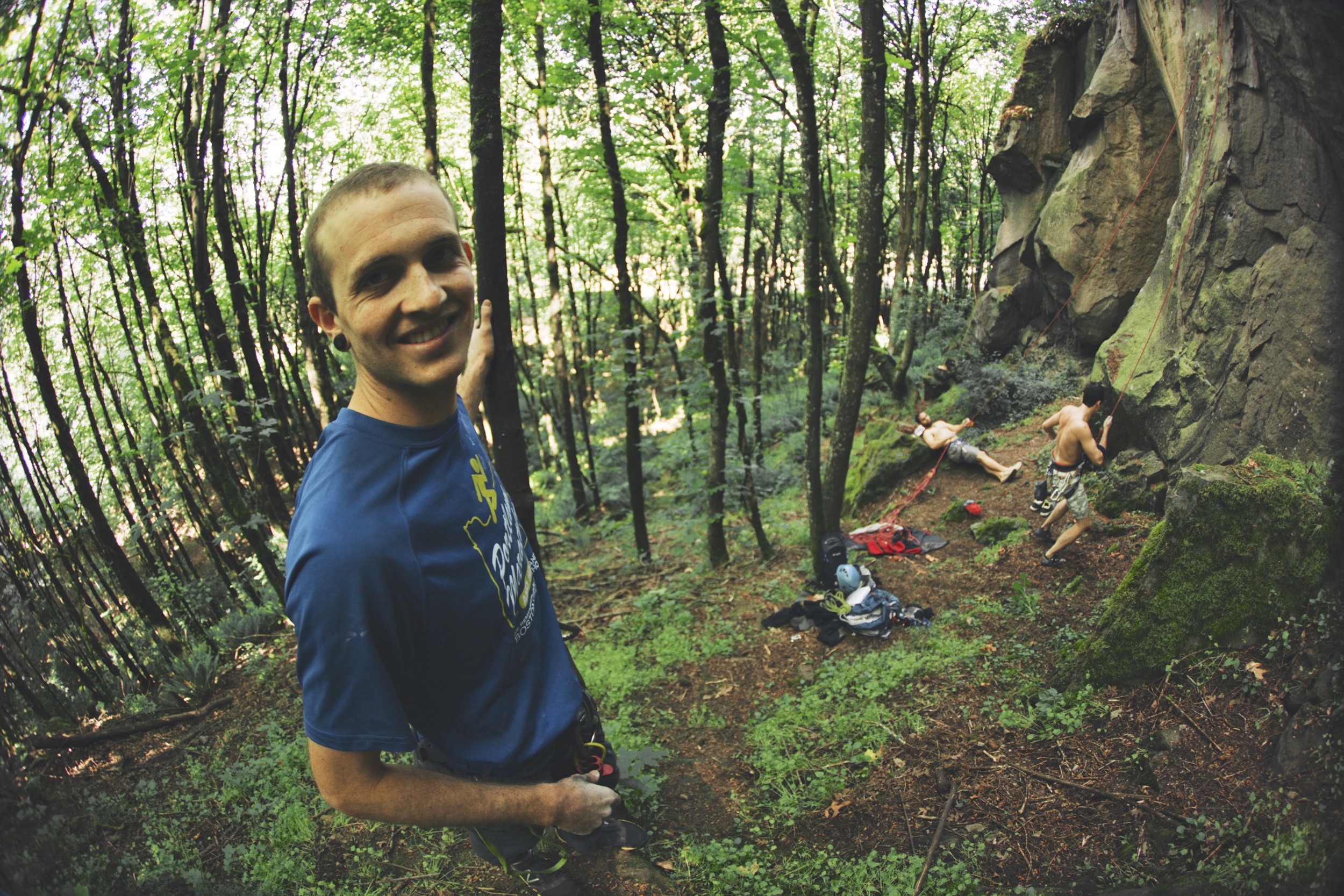 Dan Bookless loves to climb. 