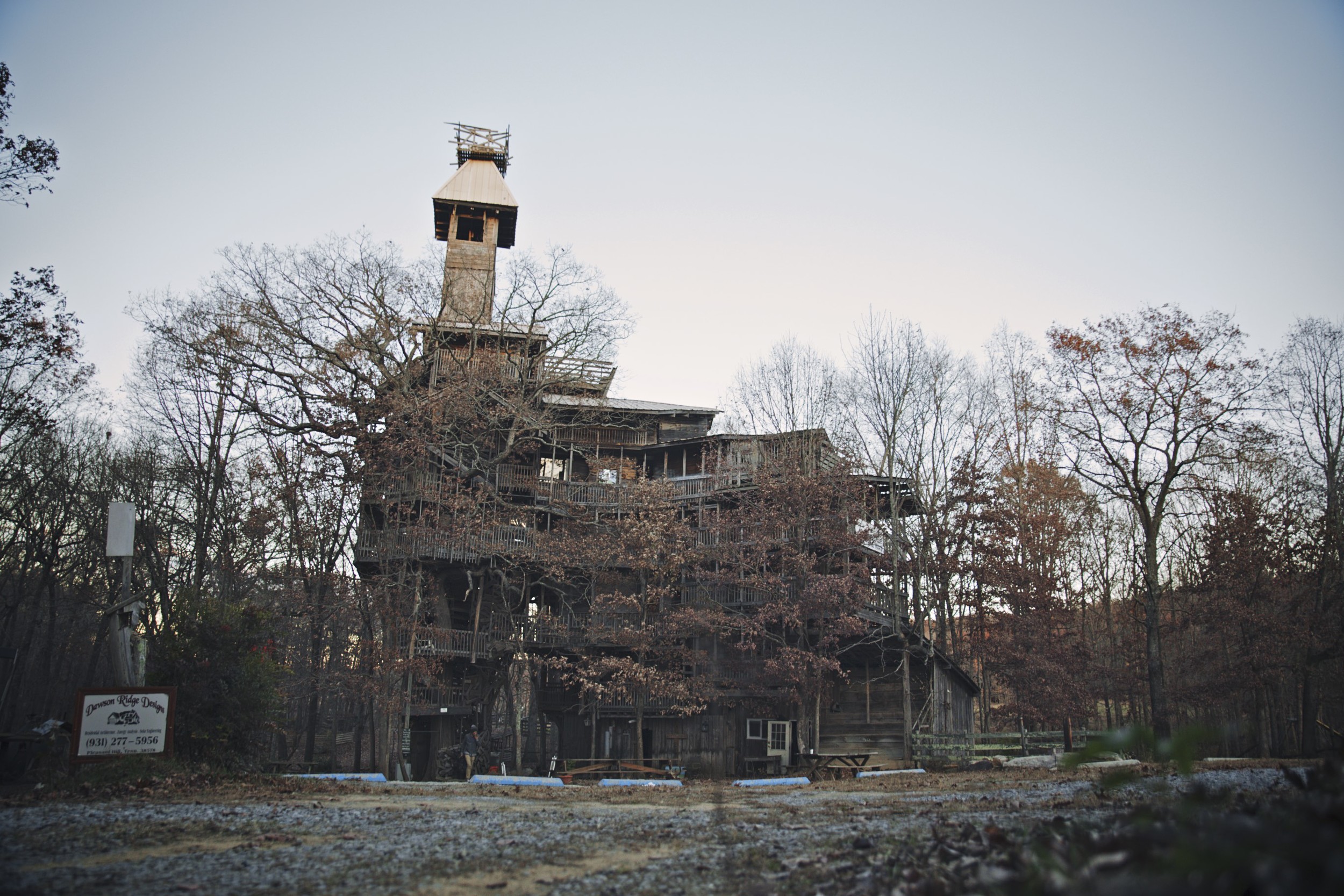 On our way back to Nashville, we stopped here. The Minister's Treehouse. The builder says that God told him to build a treehouse and if he did, he'd never run out of wood. The minister has been building this thing for years, and has yet to run out of wood. Such an incredible place. 