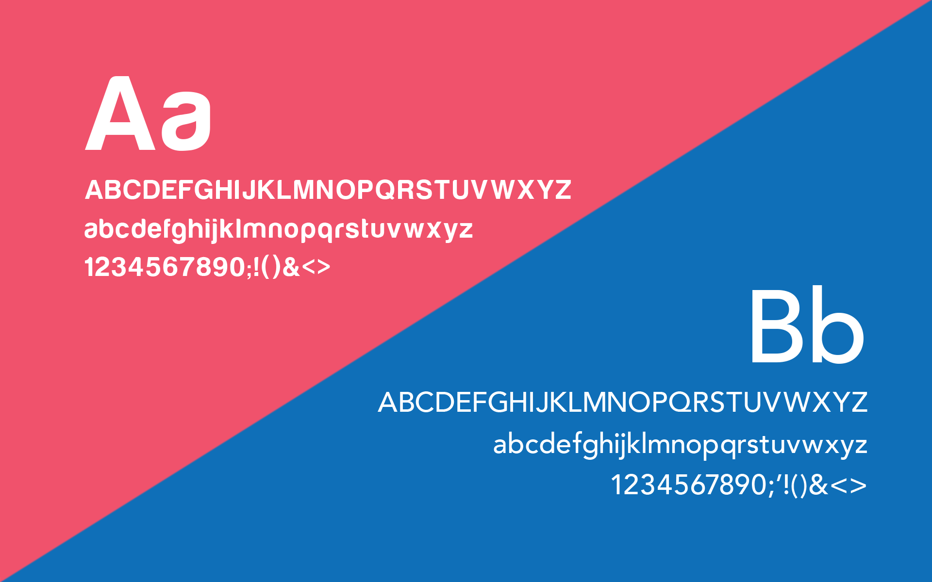 Type faces