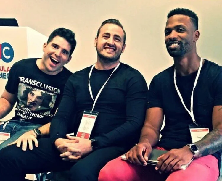 Scott at a technology conference in London